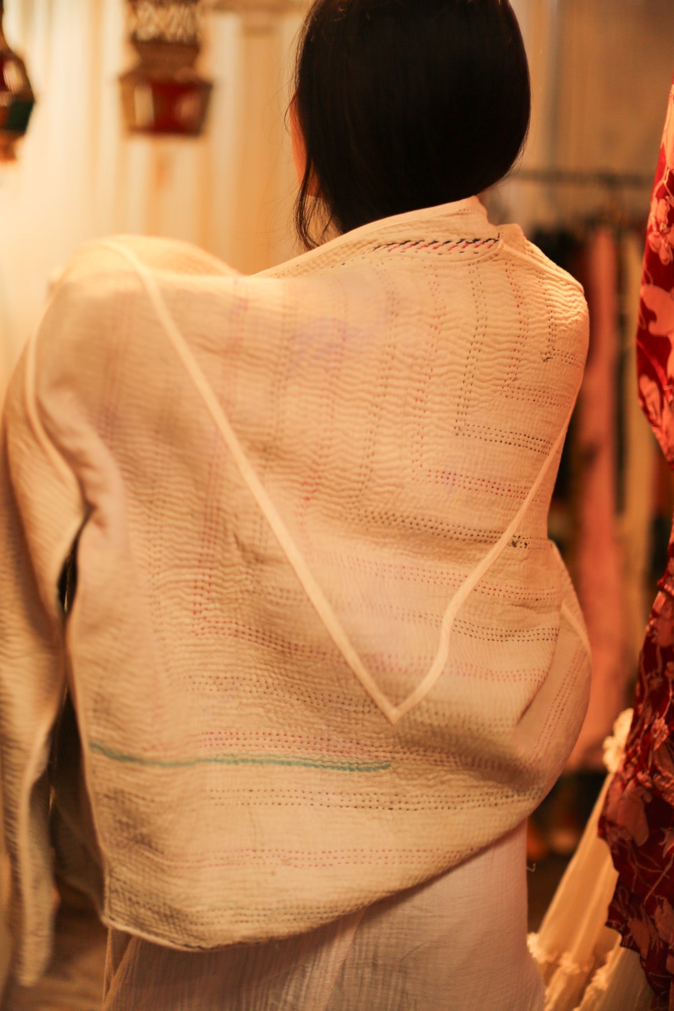 CREAM COLOR KANTHA JACKET MINTA - MOMO STUDIO BERLIN - Berlin Concept Store - sustainable & ethical fashion