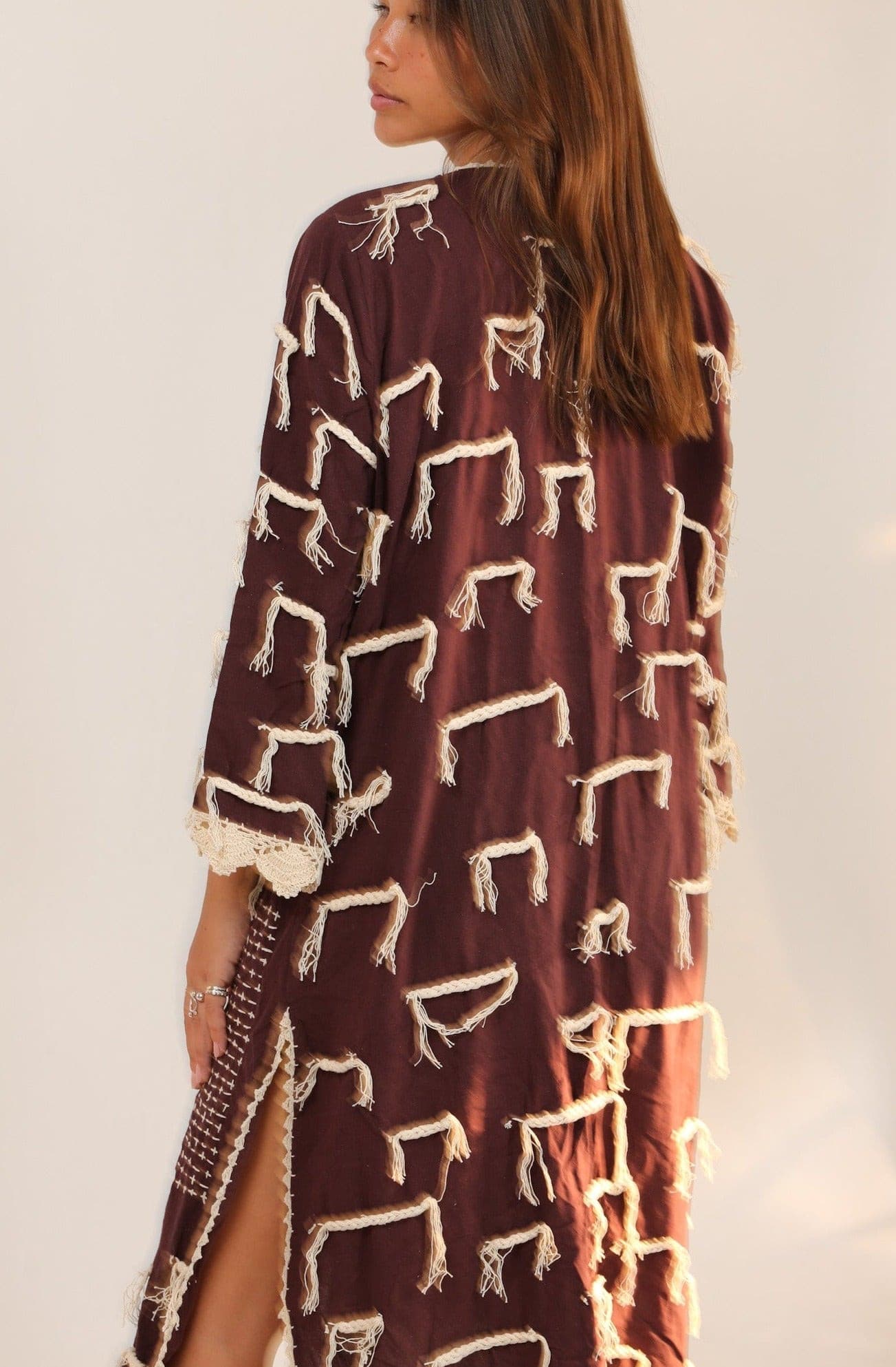 CROCHET FRINGE KIMONO DUSTER AMELIA - MOMO STUDIO BERLIN - Berlin Concept Store - sustainable & ethical fashion