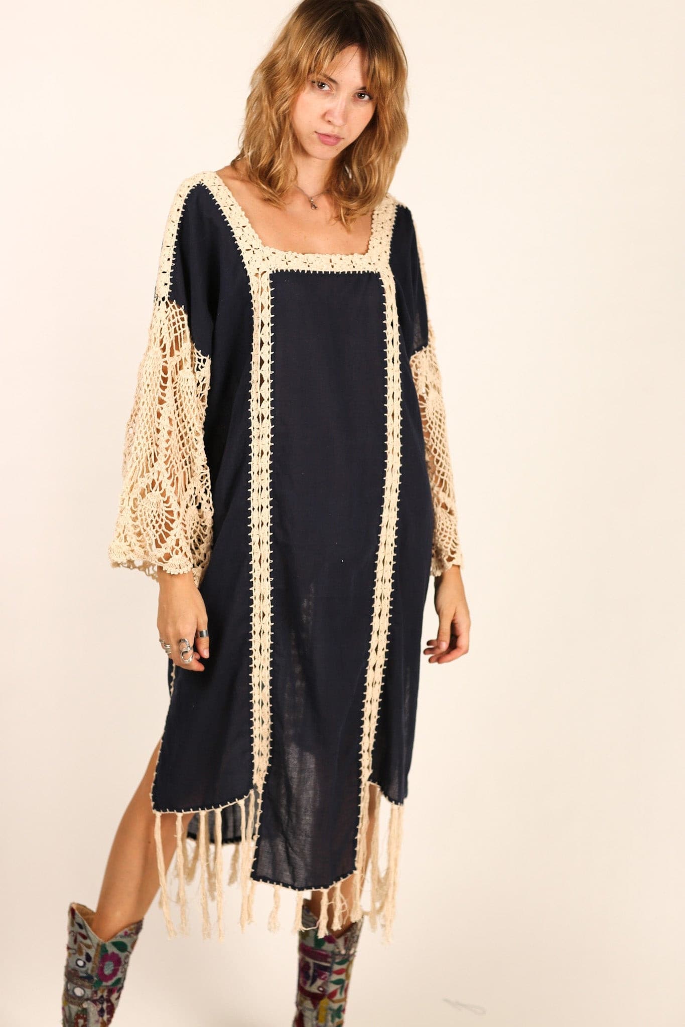 CROCHET KAFTAN HANNELI - MOMO STUDIO BERLIN - Berlin Concept Store - sustainable & ethical fashion