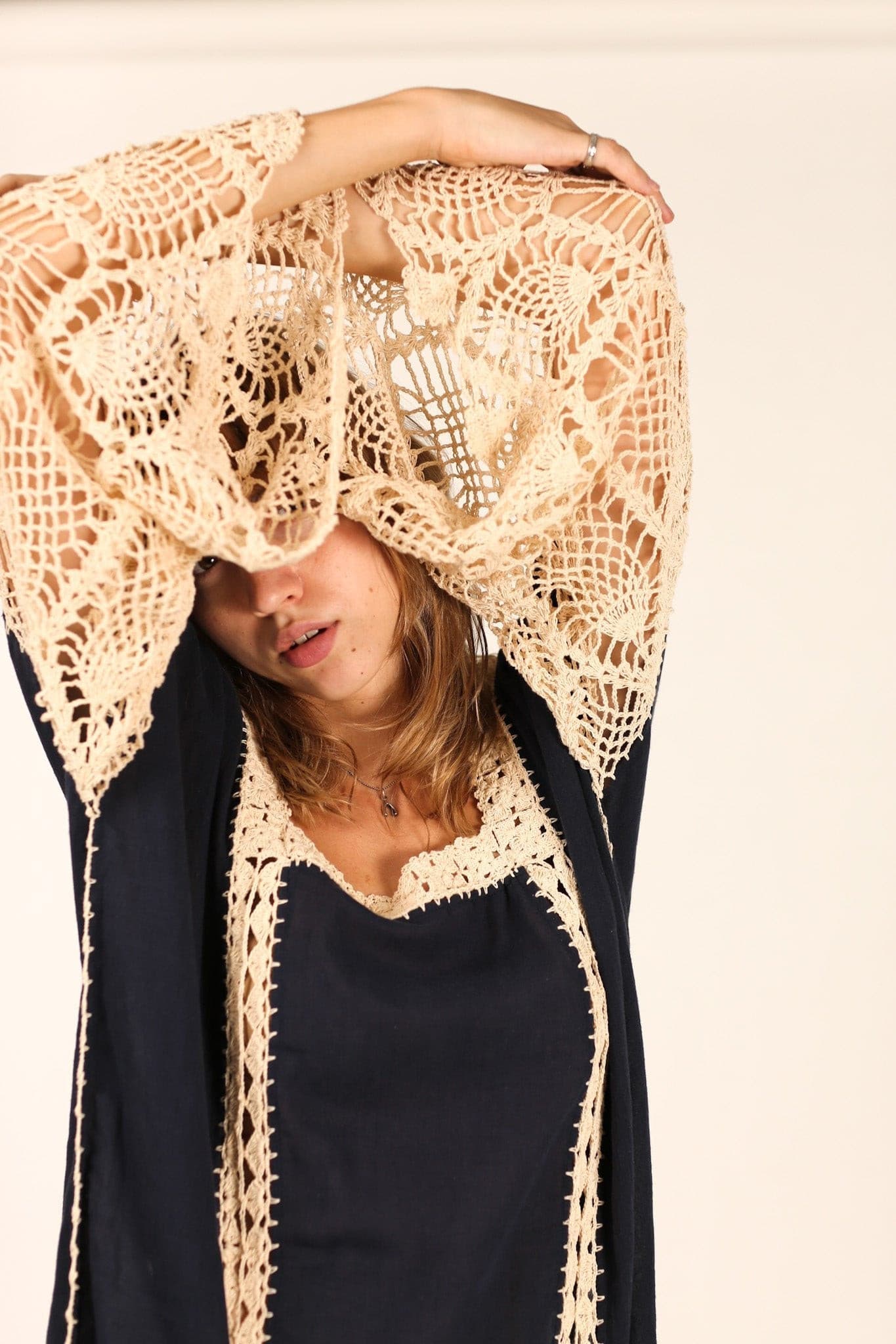 CROCHET KAFTAN HANNELI - MOMO STUDIO BERLIN - Berlin Concept Store - sustainable & ethical fashion