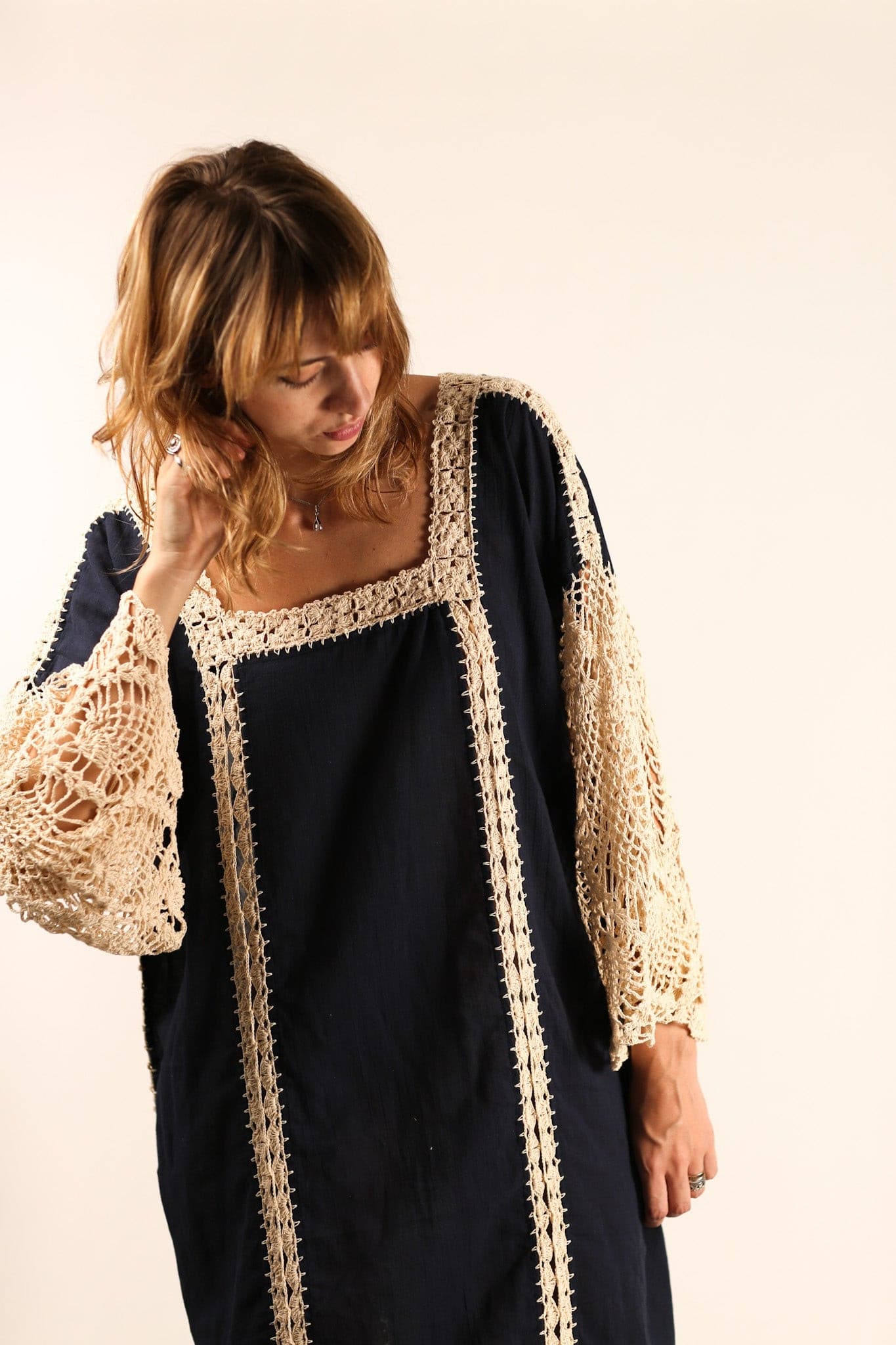 CROCHET KAFTAN HANNELI - MOMO STUDIO BERLIN - Berlin Concept Store - sustainable & ethical fashion