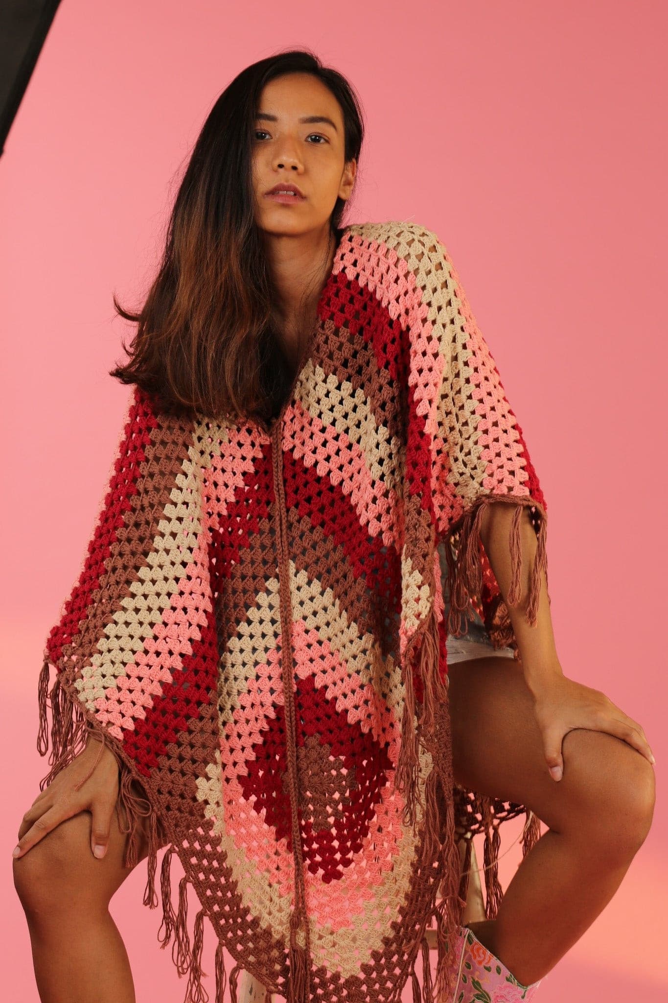 CROCHET KIMONO CAPE INGRID - MOMO STUDIO BERLIN - Berlin Concept Store - sustainable & ethical fashion