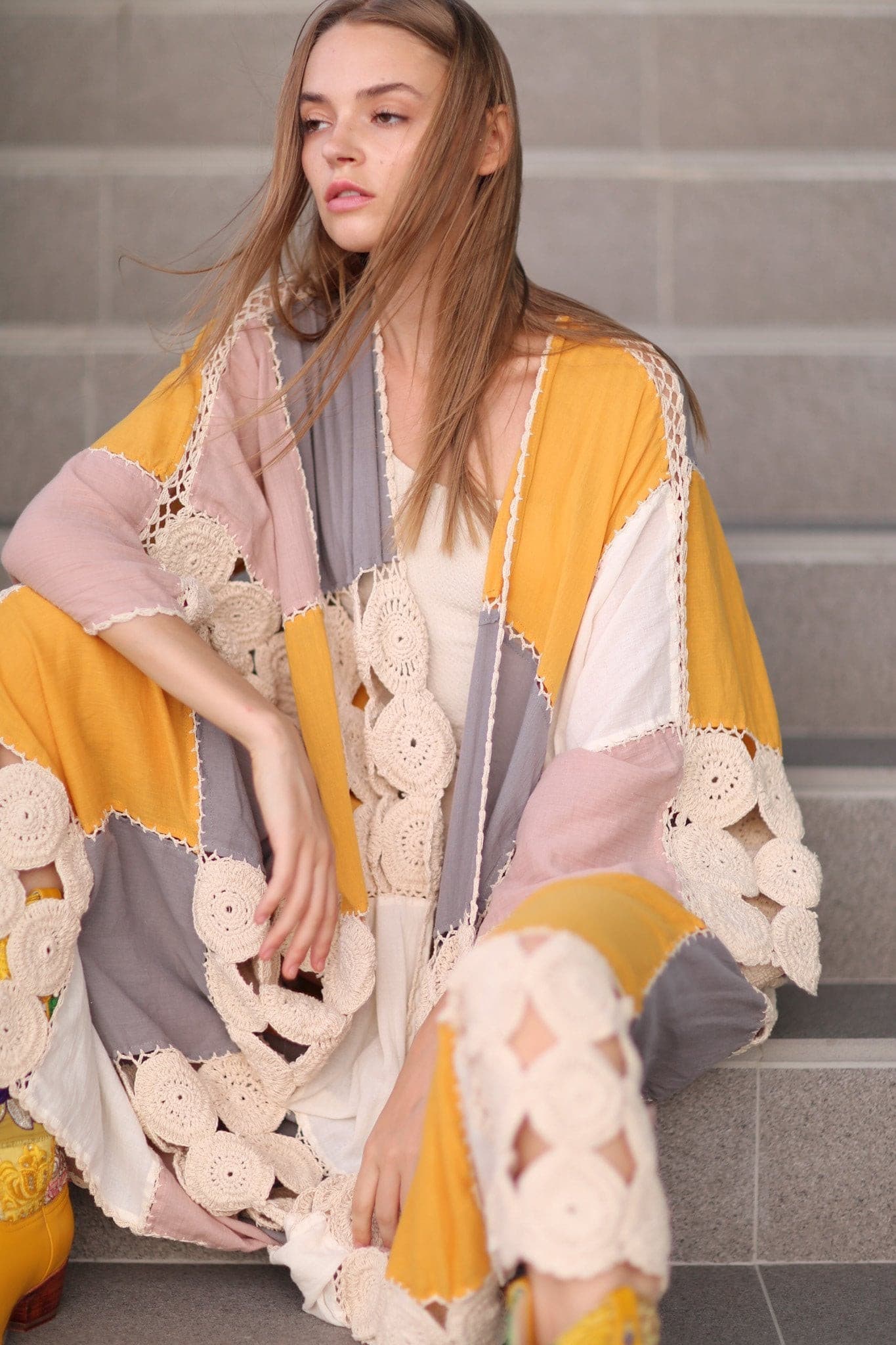 CROCHET KIMONO DUSTER SUNNY - MOMO STUDIO BERLIN - Berlin Concept Store - sustainable & ethical fashion