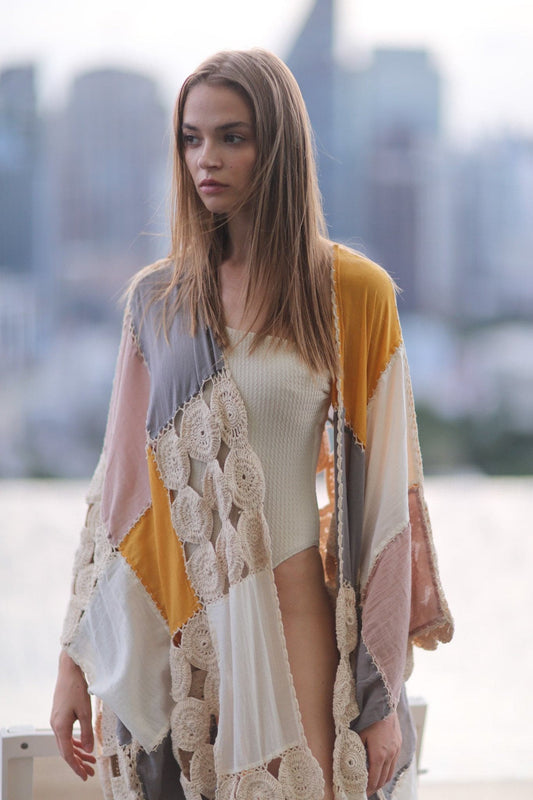 CROCHET KIMONO DUSTER SUNNY - MOMO STUDIO BERLIN - Berlin Concept Store - sustainable & ethical fashion