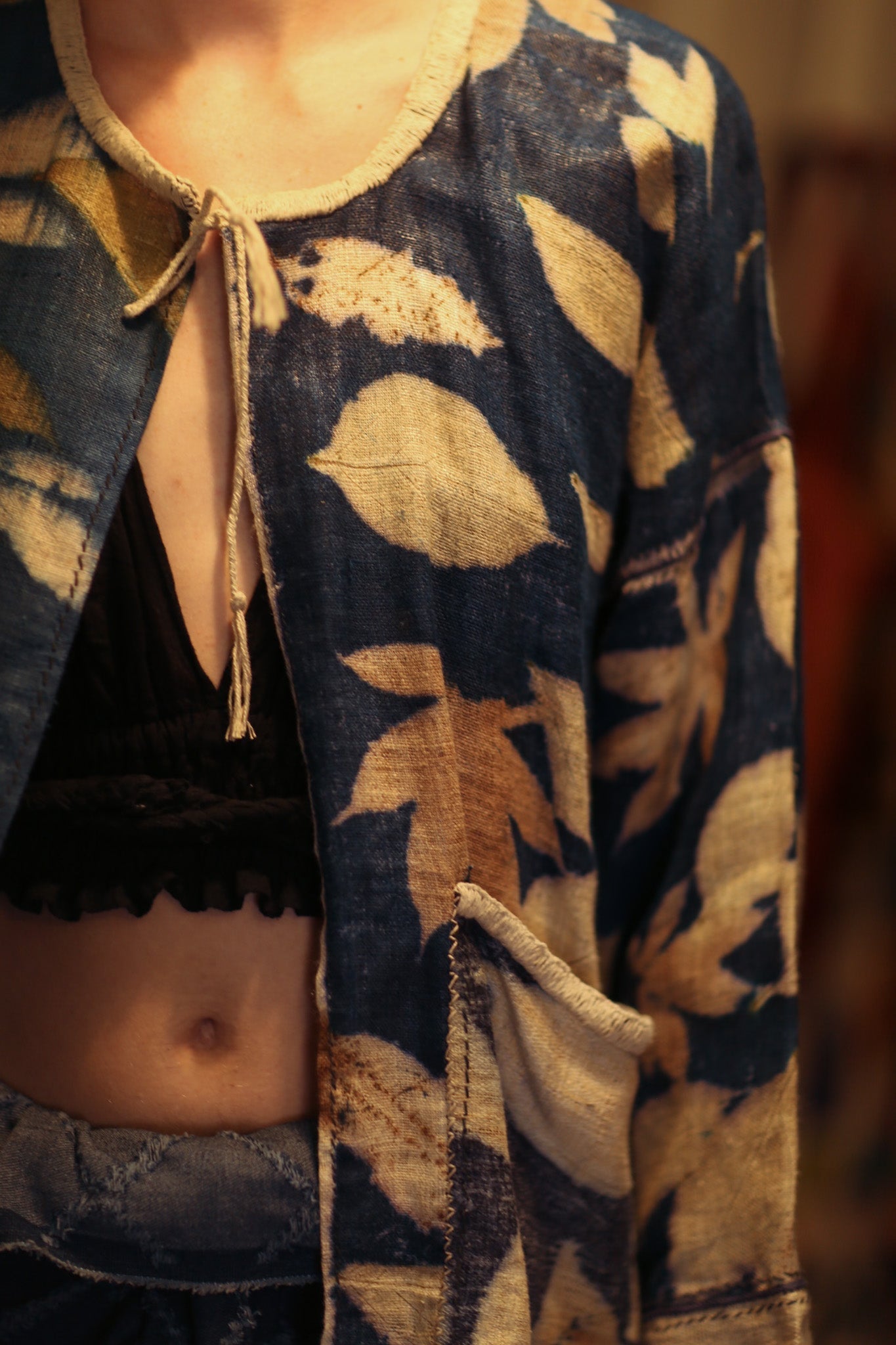 DAMON KANCHON DEEP BLUE SHORT JACKET - MOMO STUDIO BERLIN - Berlin Concept Store - sustainable & ethical fashion