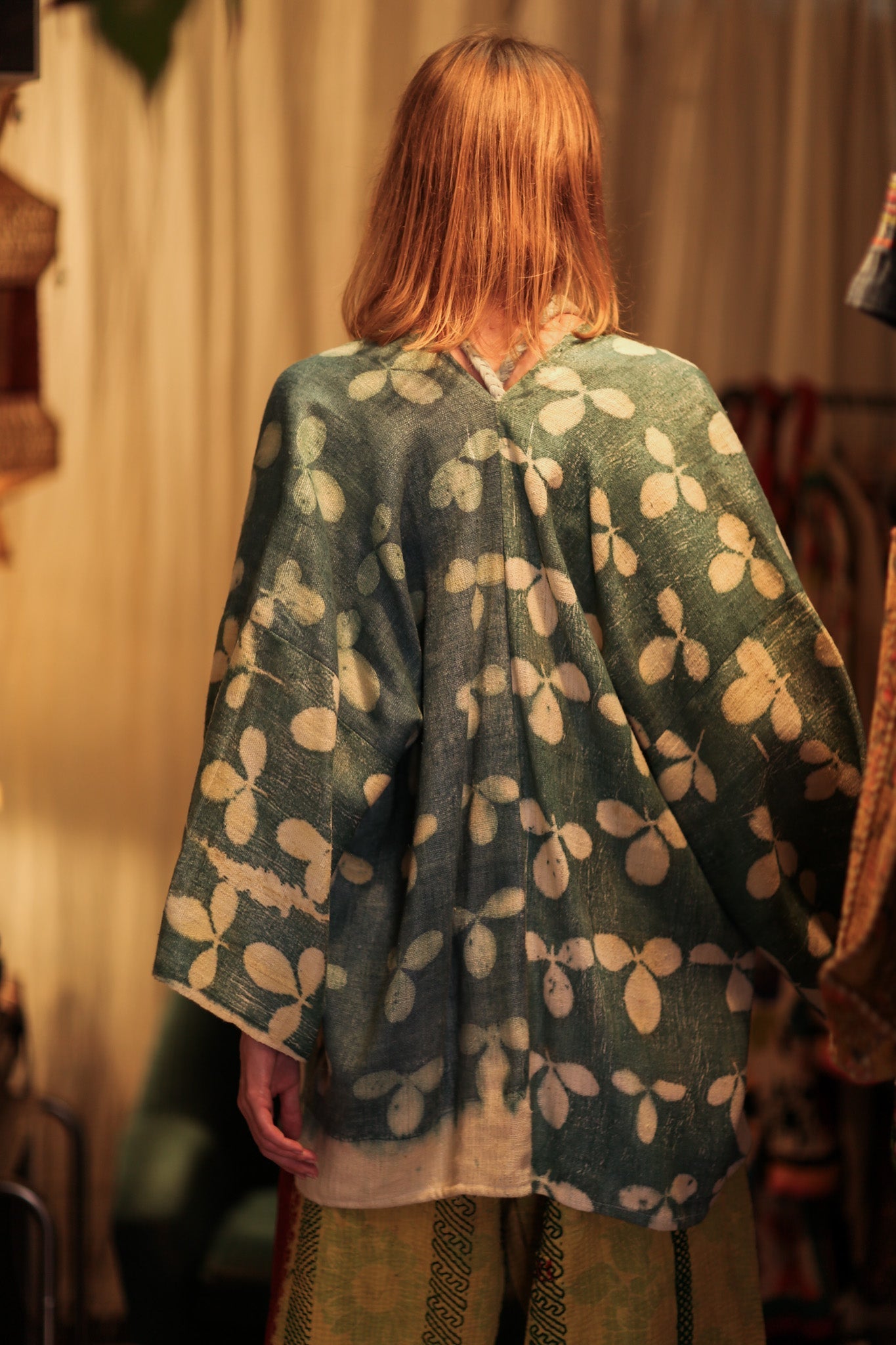 DAMON KANCHON SHORT KIMONO DIRTY TURQUOISE - MOMO STUDIO BERLIN - Berlin Concept Store - sustainable & ethical fashion