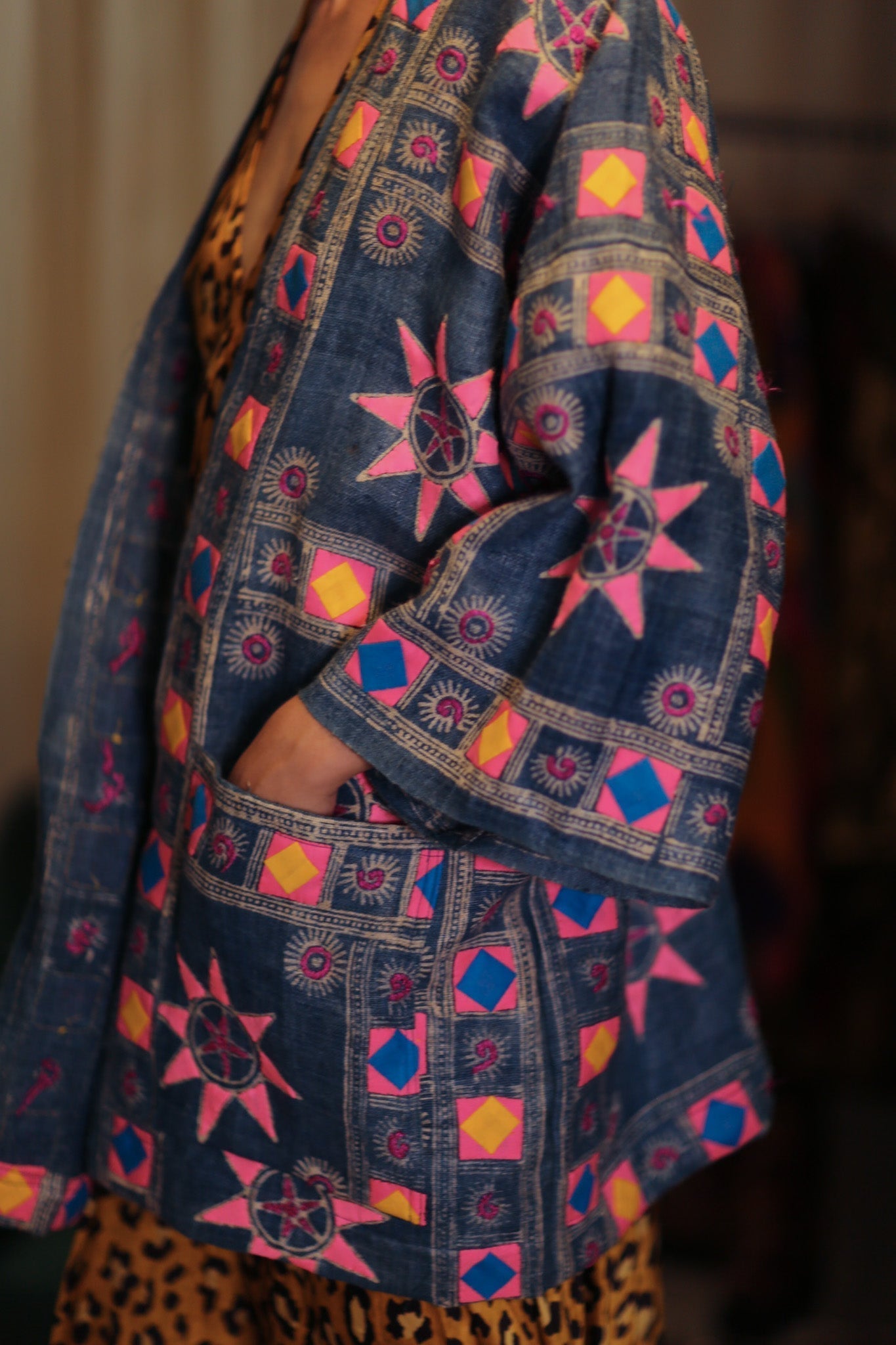 DAMON KANCHON SHORT KIMONO PINK - MOMO STUDIO BERLIN - Berlin Concept Store - sustainable & ethical fashion