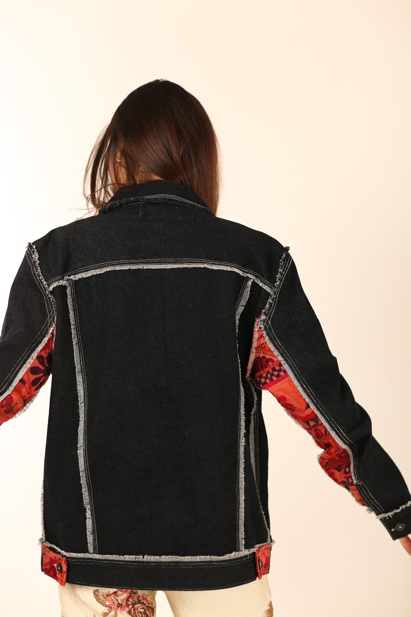 DENIM EMBROIDERED PATCHWORK JACKET FARSIS - MOMO STUDIO BERLIN - Berlin Concept Store - sustainable & ethical fashion