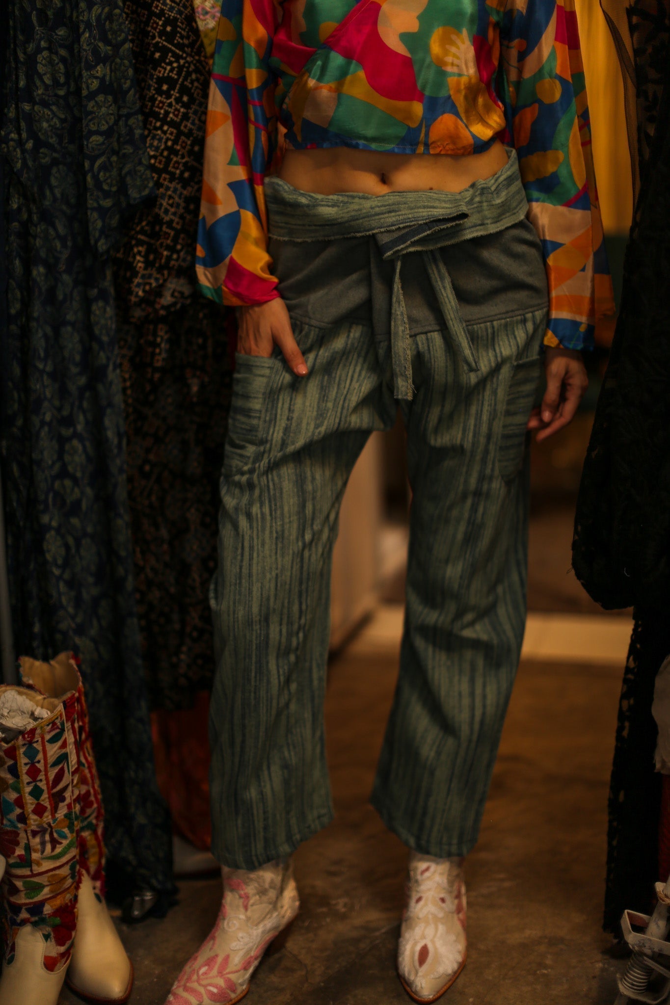 DENIM FISHERMAN PANTS ALBA - MOMO STUDIO BERLIN - Berlin Concept Store - sustainable & ethical fashion