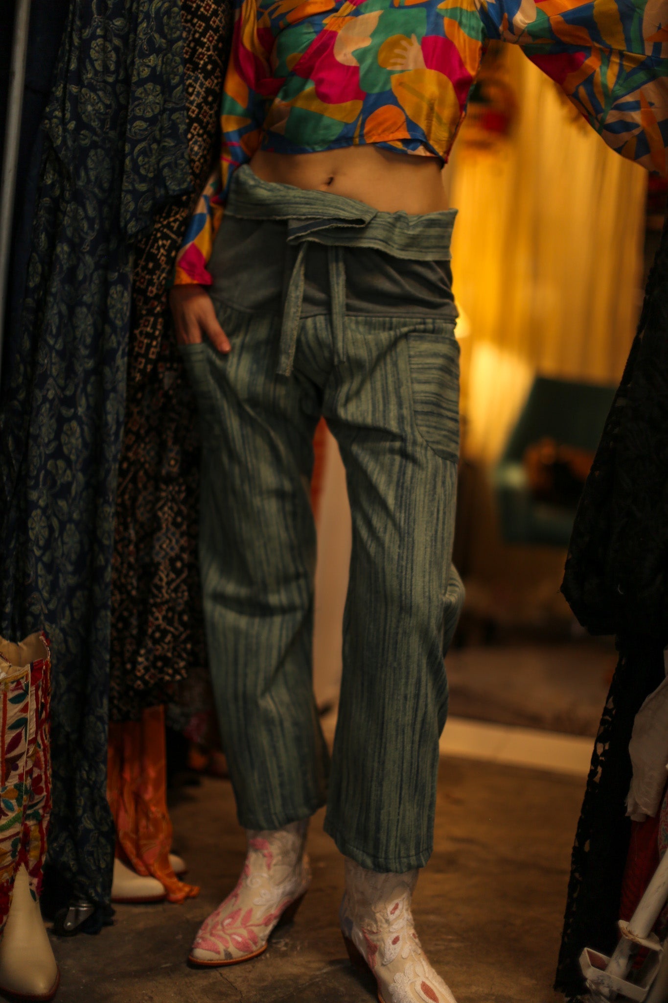 DENIM FISHERMAN PANTS ALBA - MOMO STUDIO BERLIN - Berlin Concept Store - sustainable & ethical fashion