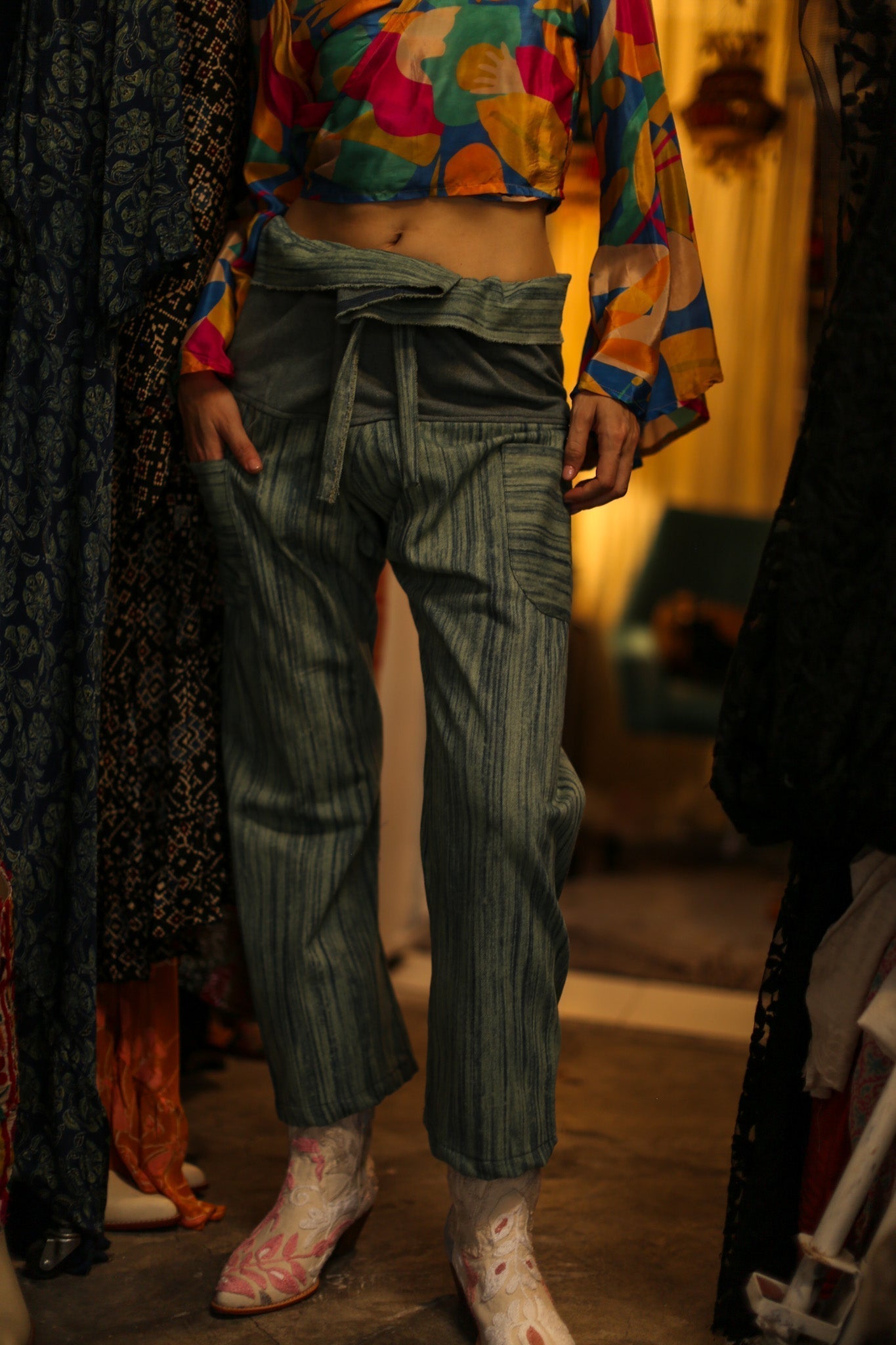 DENIM FISHERMAN PANTS ALBA - MOMO STUDIO BERLIN - Berlin Concept Store - sustainable & ethical fashion