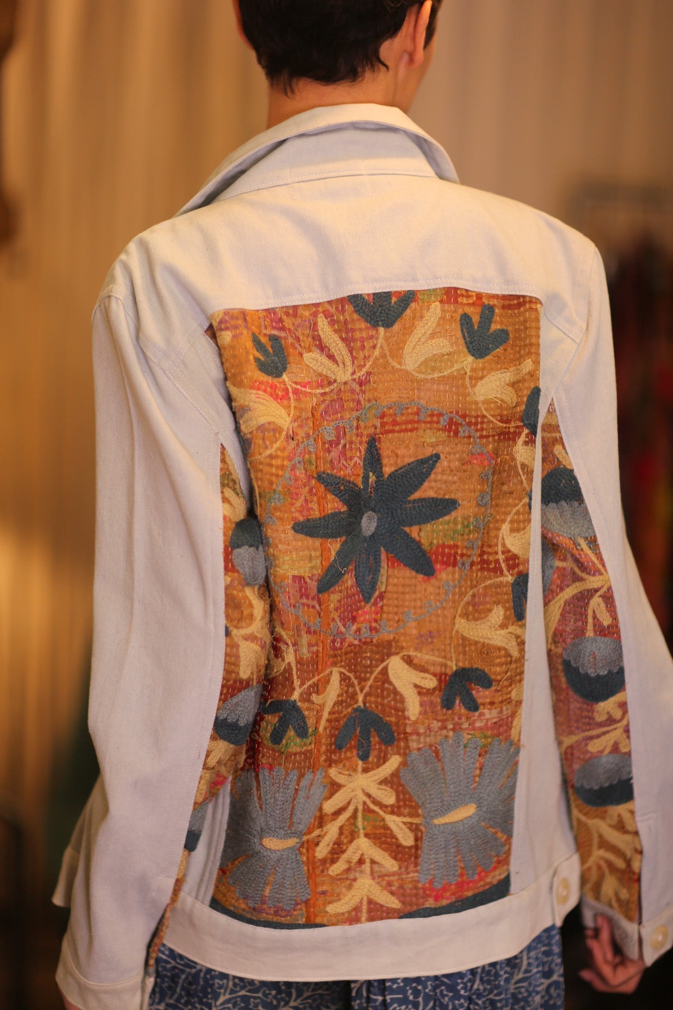 DENIM JACKET PATCHWORK MIRANA - MOMO STUDIO BERLIN - Berlin Concept Store - sustainable & ethical fashion