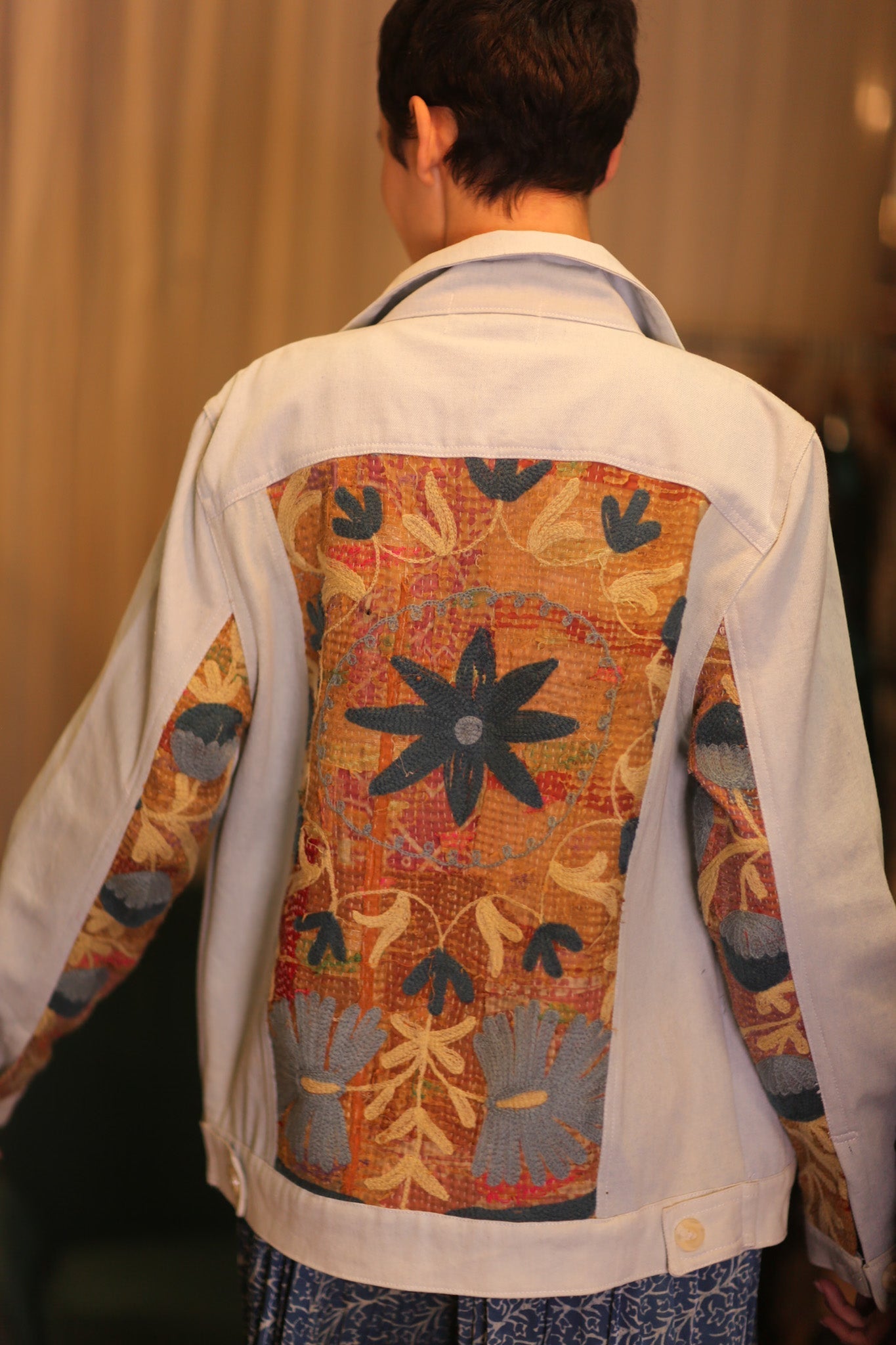 DENIM JACKET PATCHWORK MIRANA - MOMO STUDIO BERLIN - Berlin Concept Store - sustainable & ethical fashion