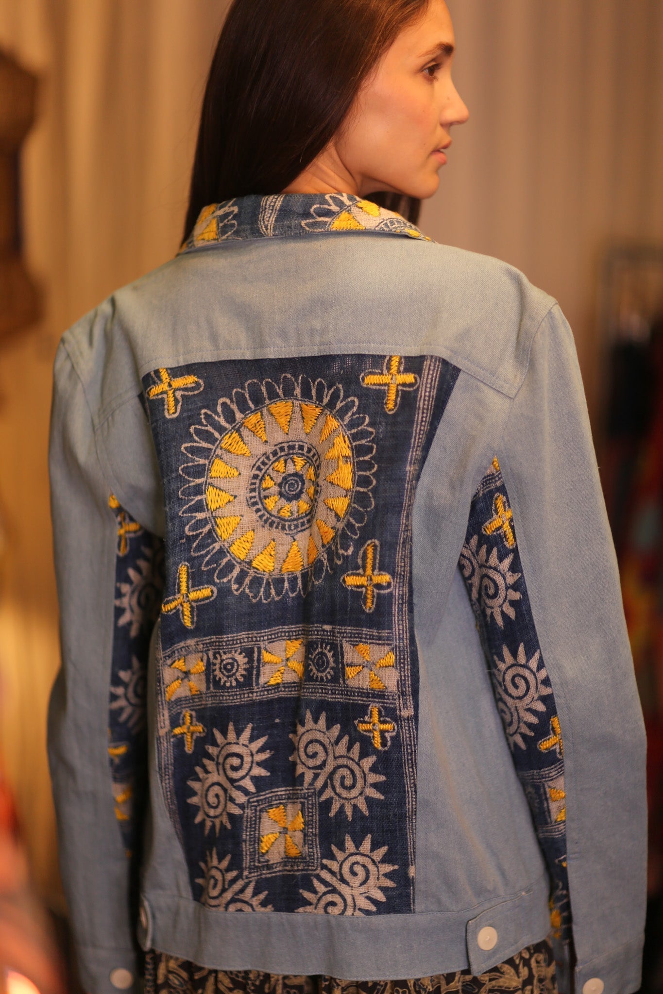 DENIM JACKET PATCHWORK RURA - MOMO STUDIO BERLIN - Berlin Concept Store - sustainable & ethical fashion