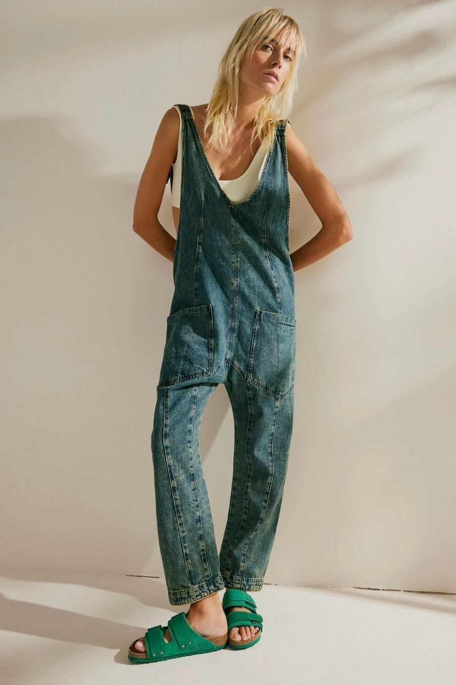 DENIM JUMPSUIT ROMPER CILIA - MOMO STUDIO BERLIN - Berlin Concept Store - sustainable & ethical fashion