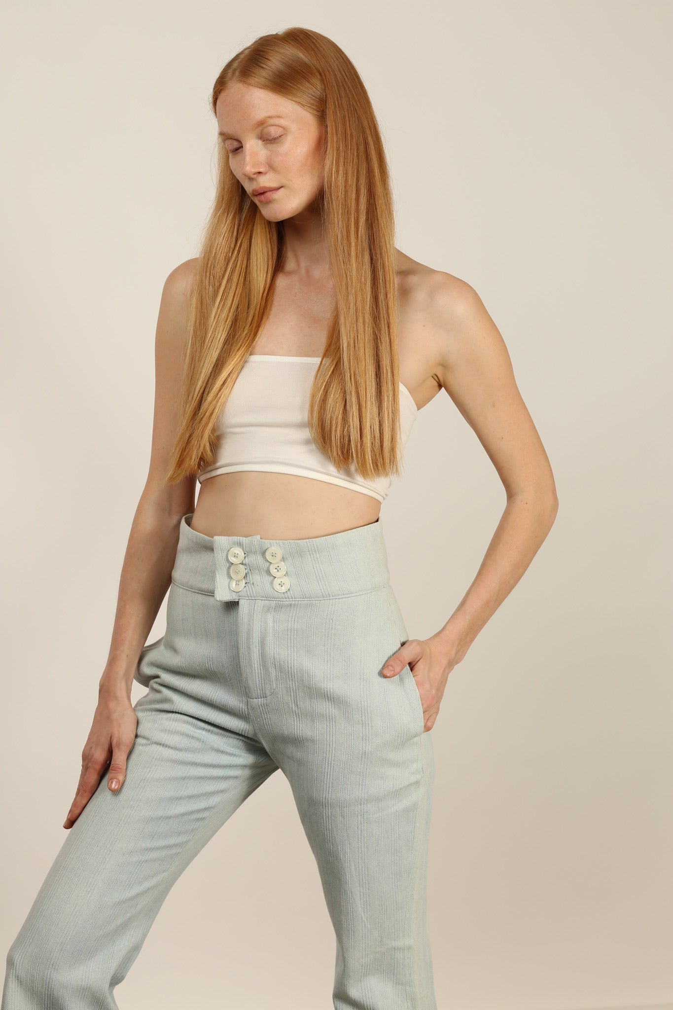 DENIM PANTS BERENICE - MOMO STUDIO BERLIN - Berlin Concept Store - sustainable & ethical fashion