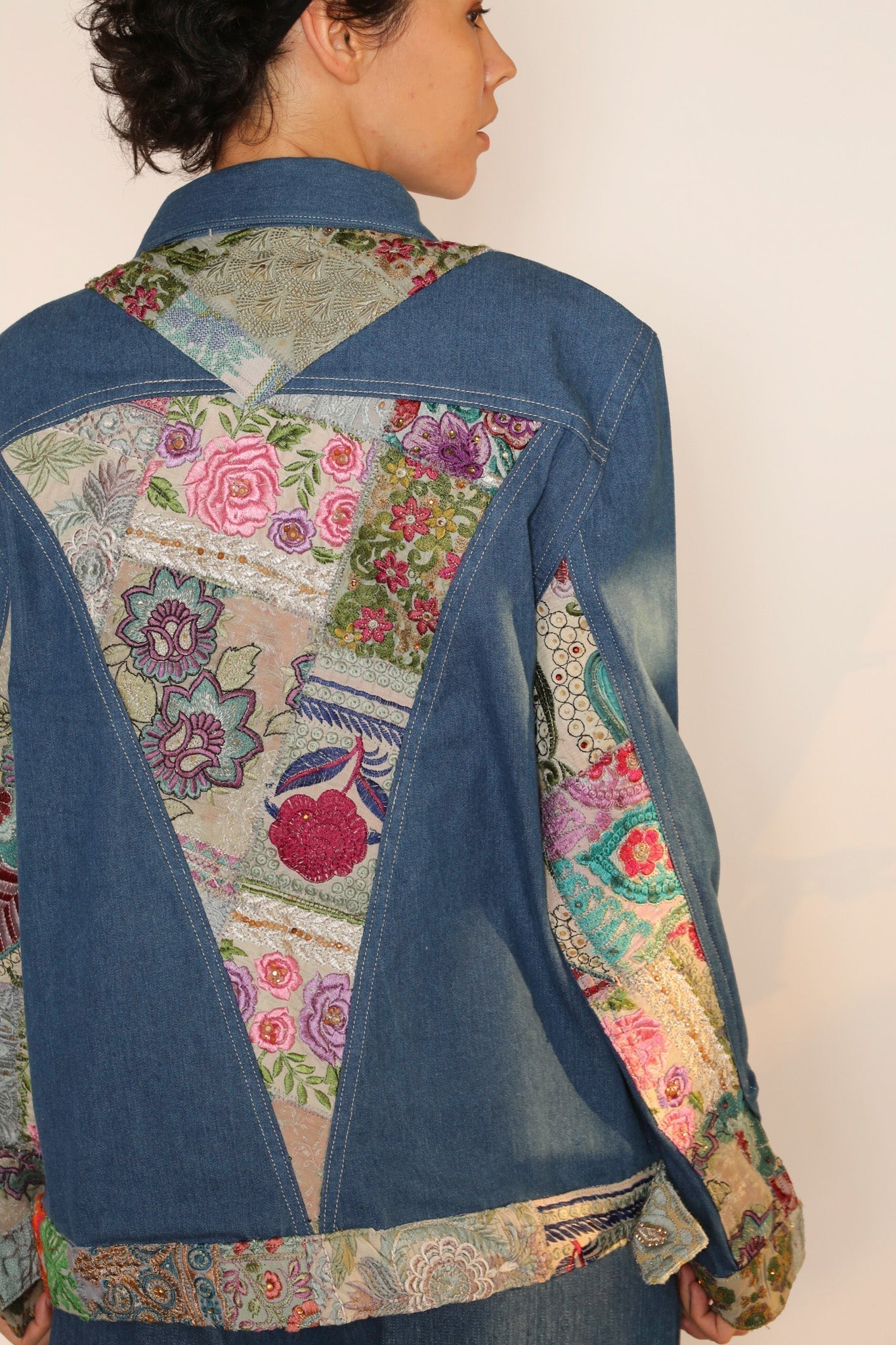 DENIM PATCHWORK JACKET PEENA - MOMO STUDIO BERLIN - Berlin Concept Store - sustainable & ethical fashion