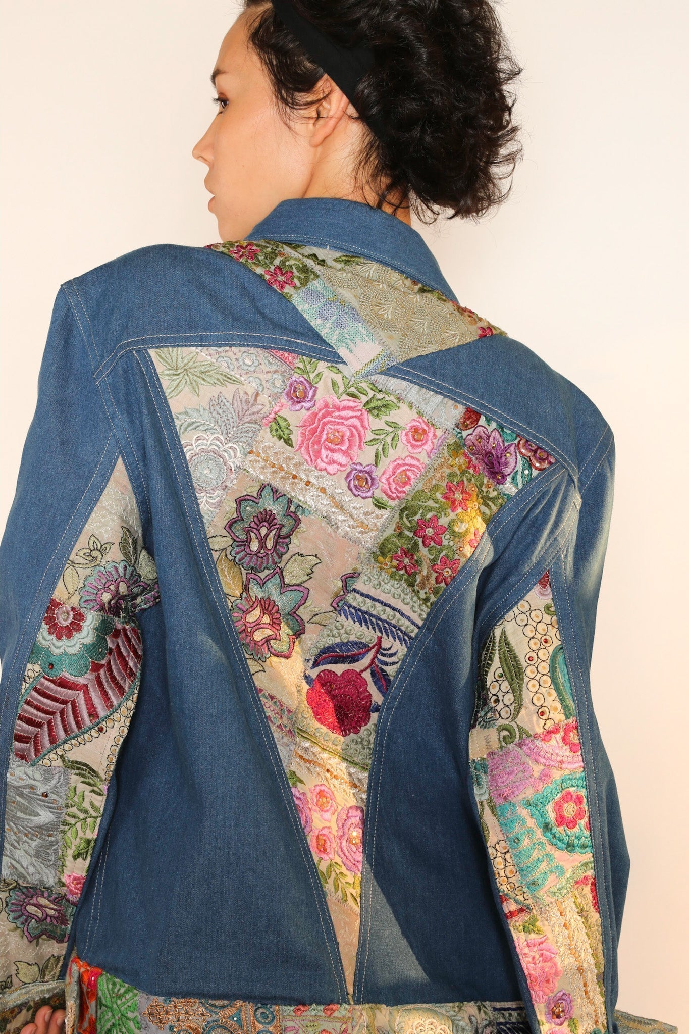 DENIM PATCHWORK JACKET PEENA - MOMO STUDIO BERLIN - Berlin Concept Store - sustainable & ethical fashion