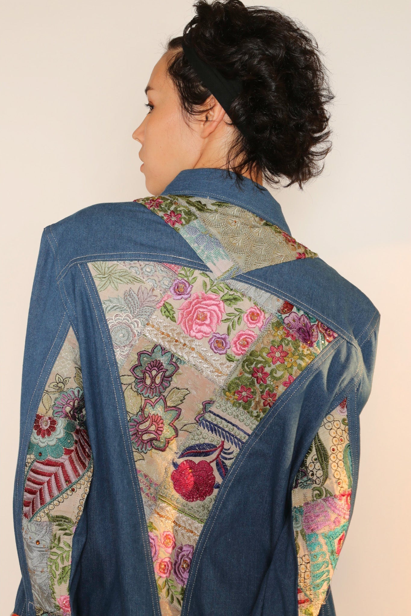 DENIM PATCHWORK JACKET PEENA - MOMO STUDIO BERLIN - Berlin Concept Store - sustainable & ethical fashion