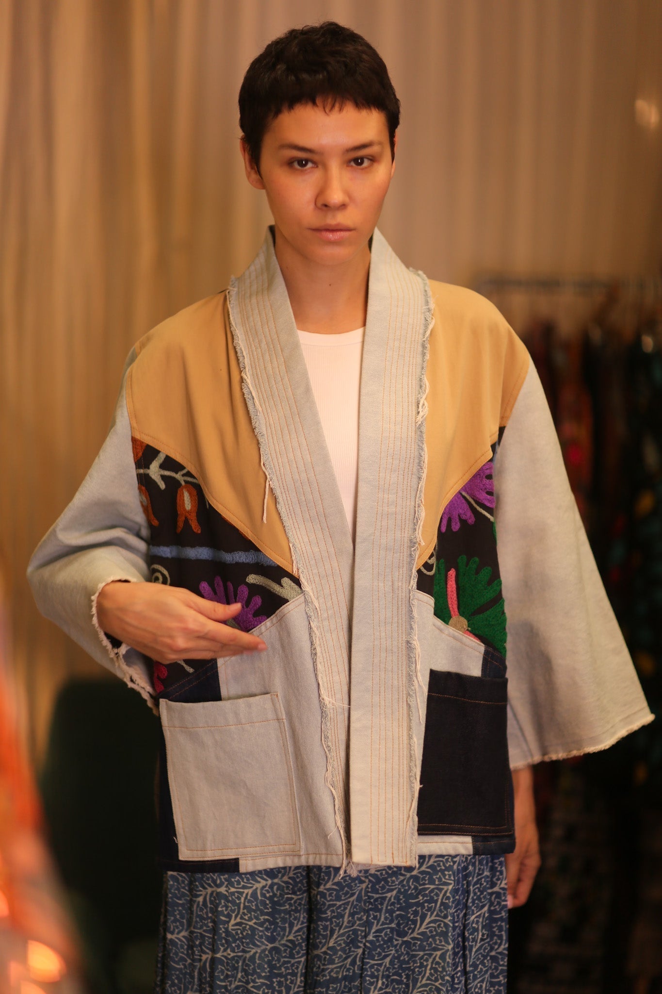 DENIM PATCHWORK KIMONO LYKE - MOMO STUDIO BERLIN - Berlin Concept Store - sustainable & ethical fashion