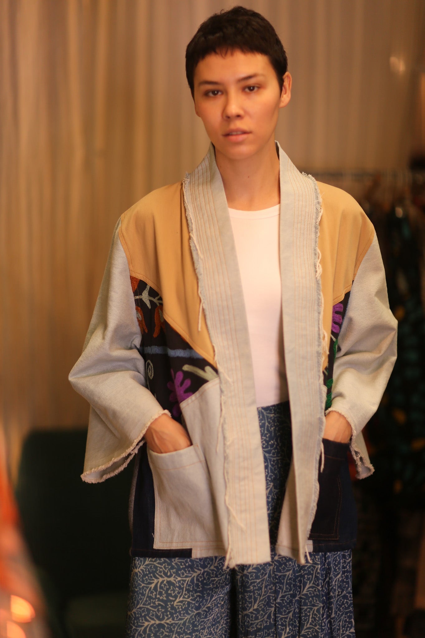 DENIM PATCHWORK KIMONO LYKE - MOMO STUDIO BERLIN - Berlin Concept Store - sustainable & ethical fashion