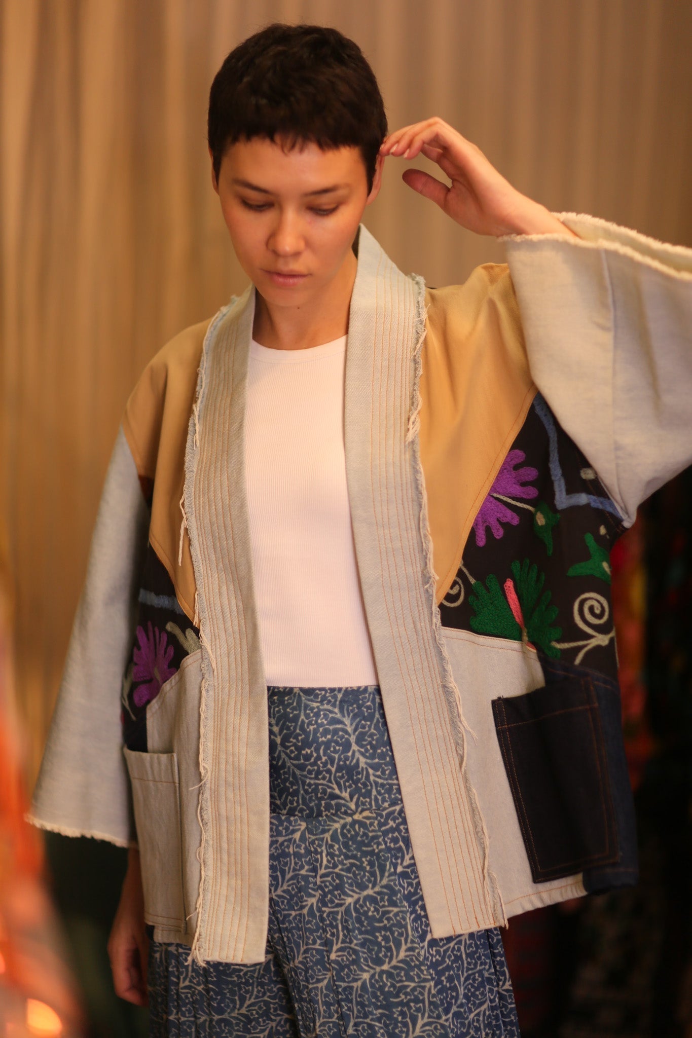 DENIM PATCHWORK KIMONO LYKE - MOMO STUDIO BERLIN - Berlin Concept Store - sustainable & ethical fashion