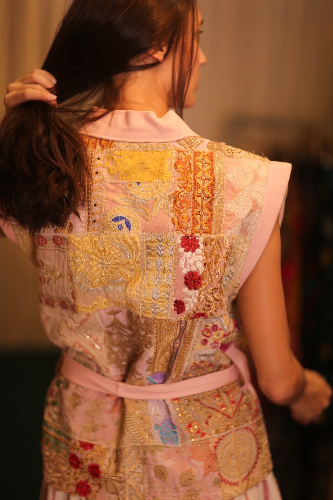 DENIM PATCHWORK VEST - MOMO STUDIO BERLIN - Berlin Concept Store - sustainable & ethical fashion