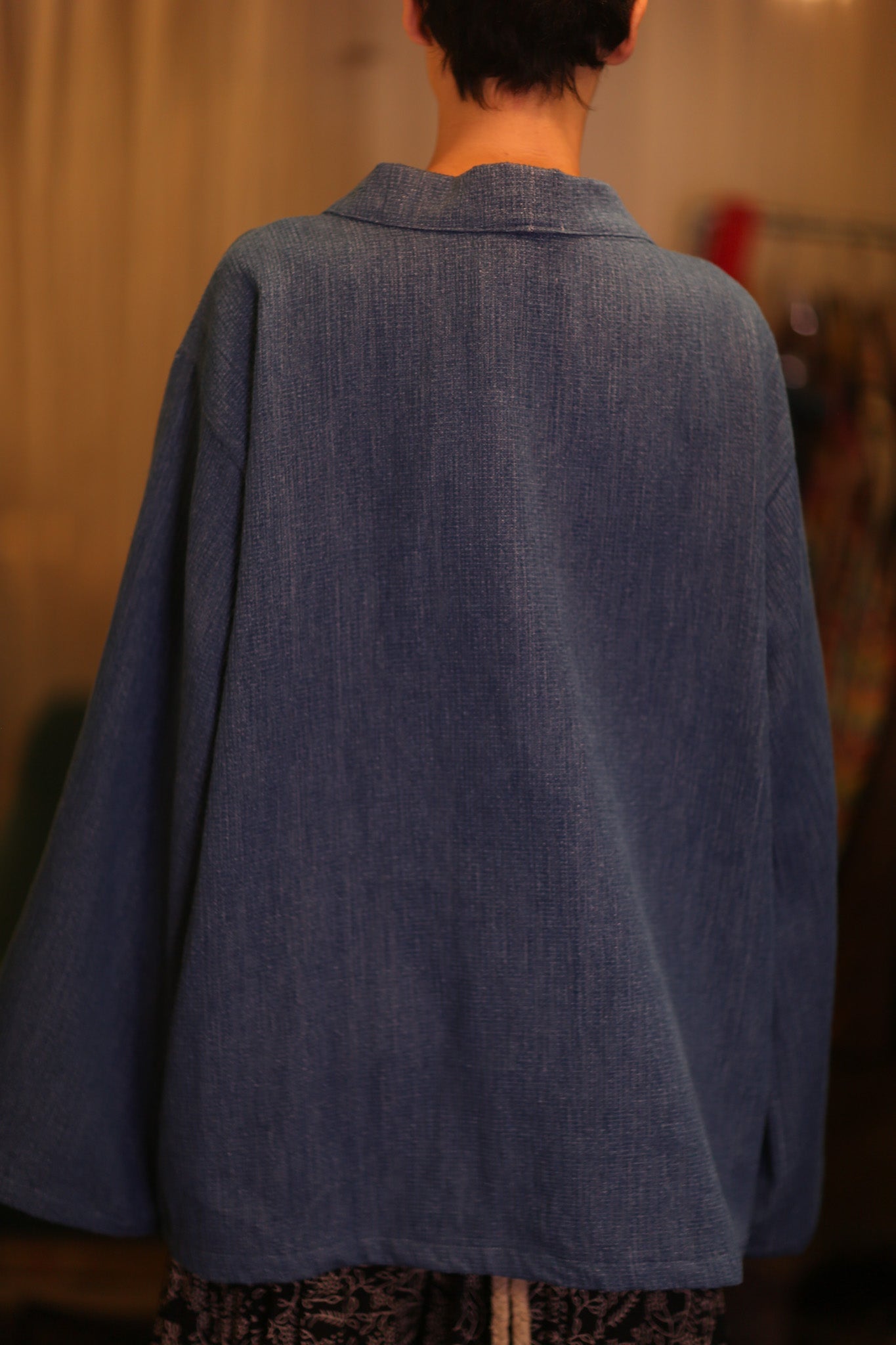 DENIM SHORT KIMONO JUENTRA DARKBLUE - MOMO STUDIO BERLIN - Berlin Concept Store - sustainable & ethical fashion