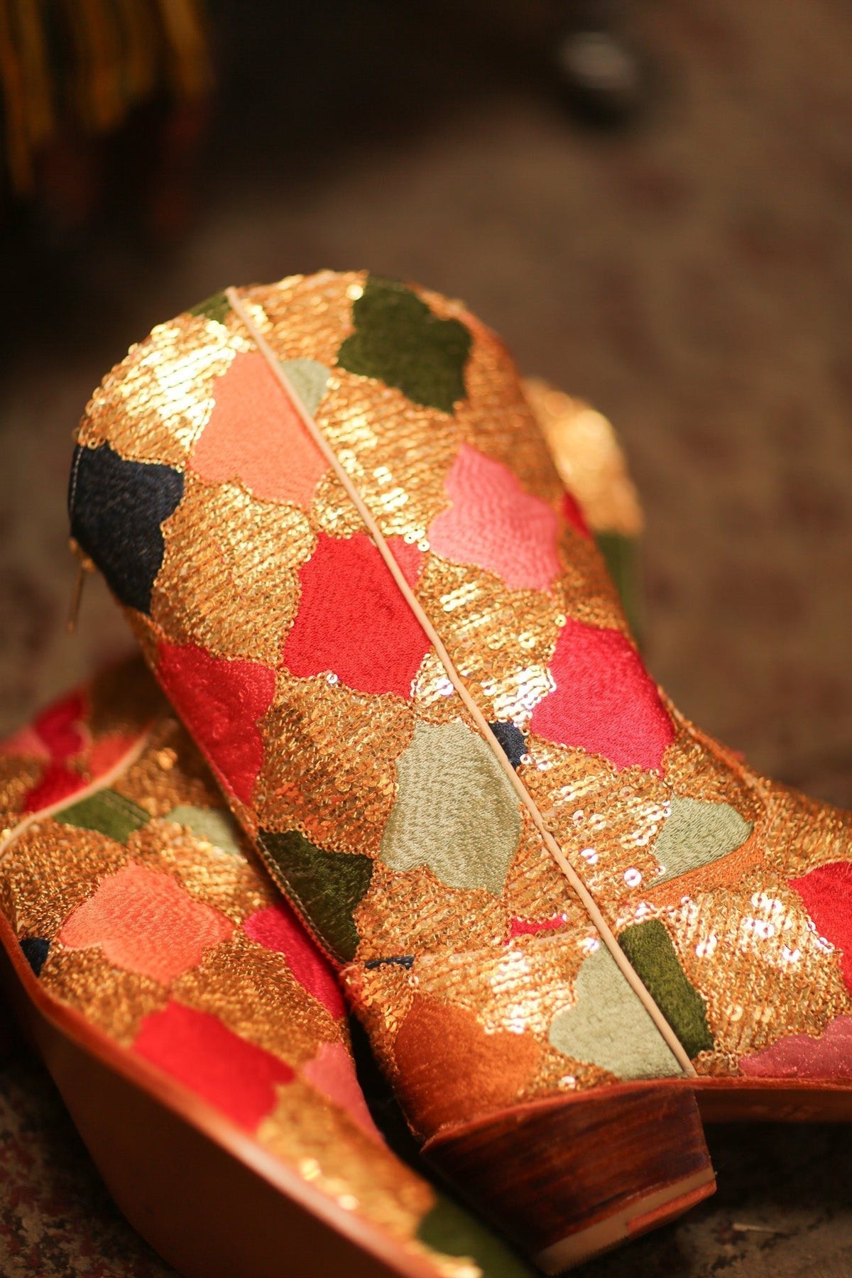 DIAMOND SEQUIN EMBROIDERED WESTERN BOOTS NILOTO - MOMO STUDIO BERLIN - Berlin Concept Store - sustainable & ethical fashion