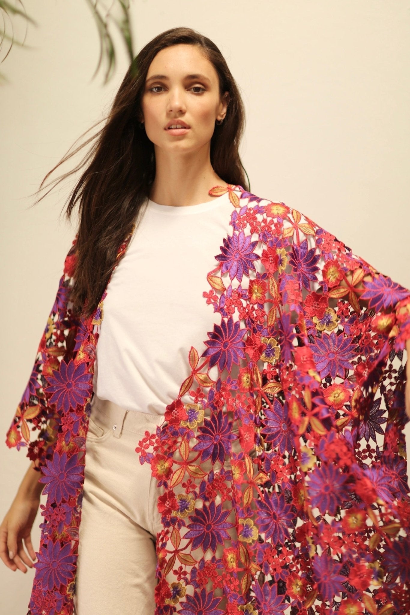 DIONYSUS FLOWER LACE KIMONO - MOMO STUDIO BERLIN - Berlin Concept Store - sustainable & ethical fashion