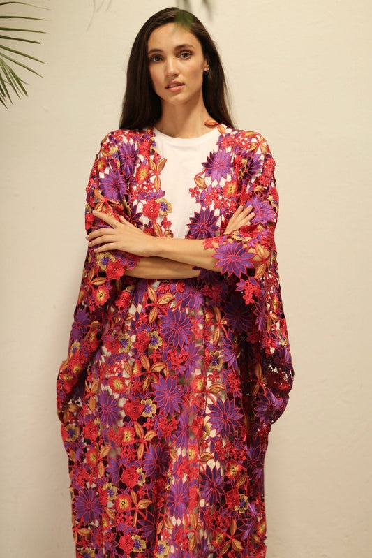 DIONYSUS FLOWER LACE KIMONO - MOMO STUDIO BERLIN - Berlin Concept Store - sustainable & ethical fashion