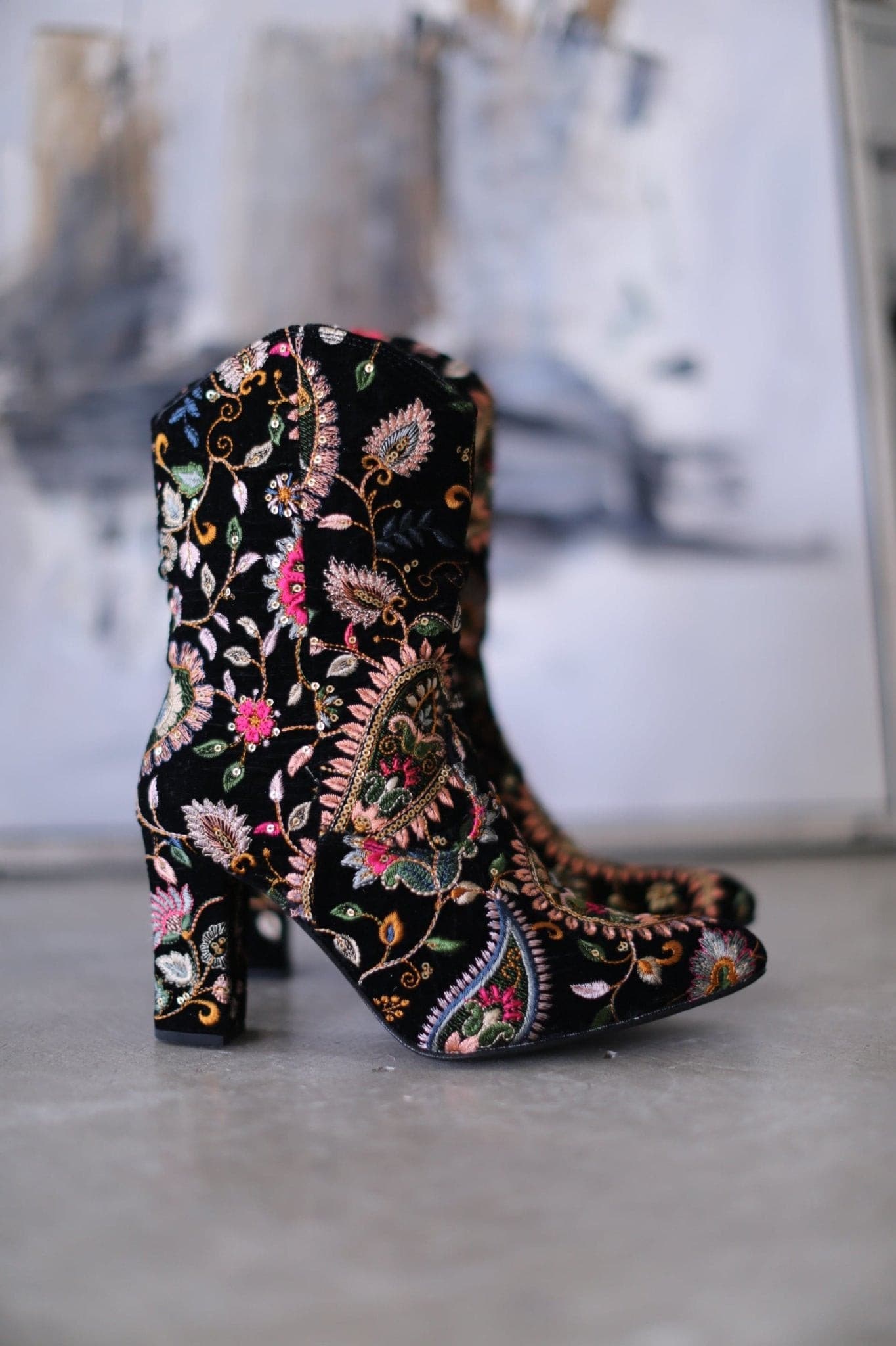 EMBROIDERED BOOTS LOUISE - MOMO STUDIO BERLIN - Berlin Concept Store - sustainable & ethical fashion