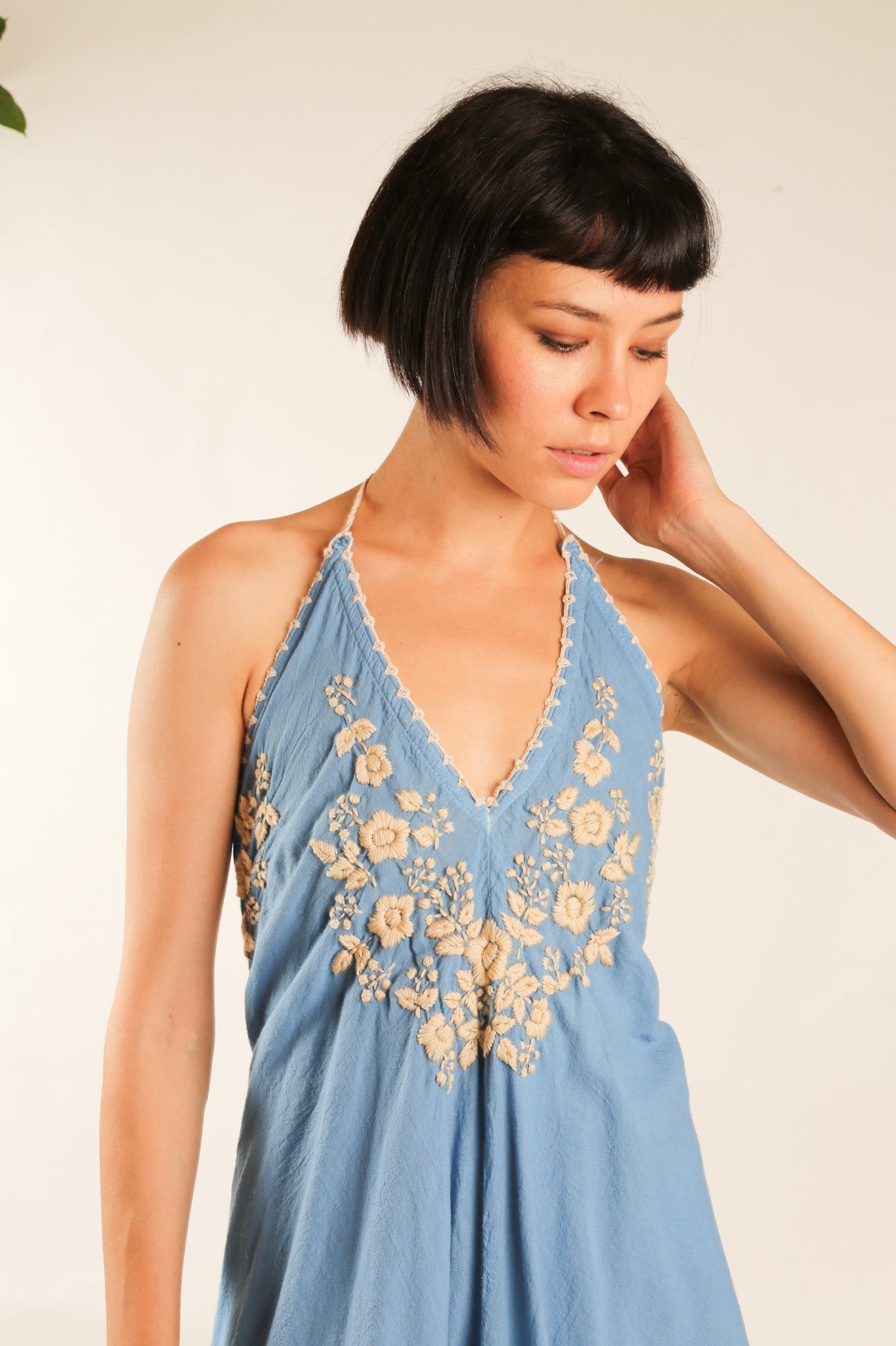 EMBROIDERED COTTON DRESS SHERESE - MOMO STUDIO BERLIN - Berlin Concept Store - sustainable & ethical fashion