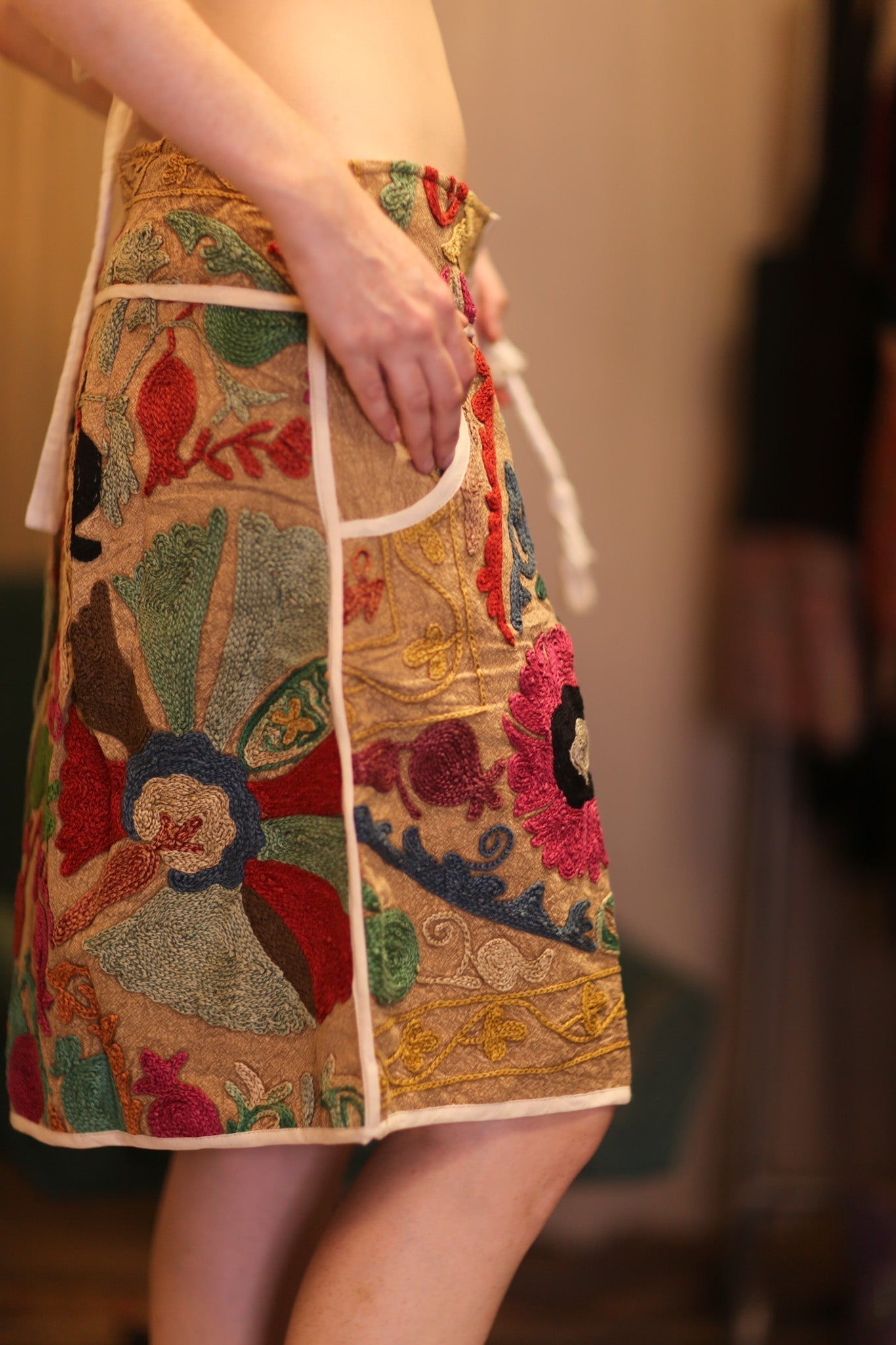 EMBROIDERED COTTON MINI SKIRT CANDIES - MOMO STUDIO BERLIN - Berlin Concept Store - sustainable & ethical fashion