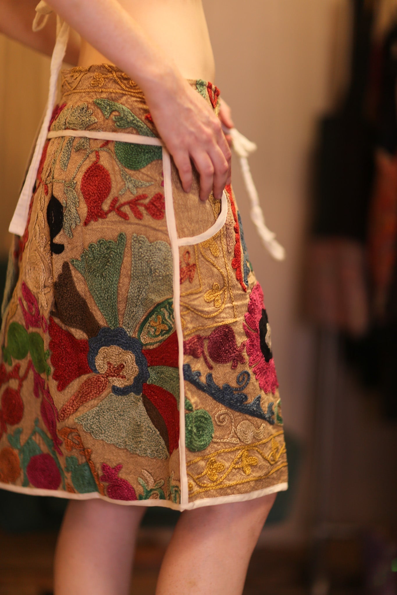 EMBROIDERED COTTON MINI SKIRT CANDIES - MOMO STUDIO BERLIN - Berlin Concept Store - sustainable & ethical fashion