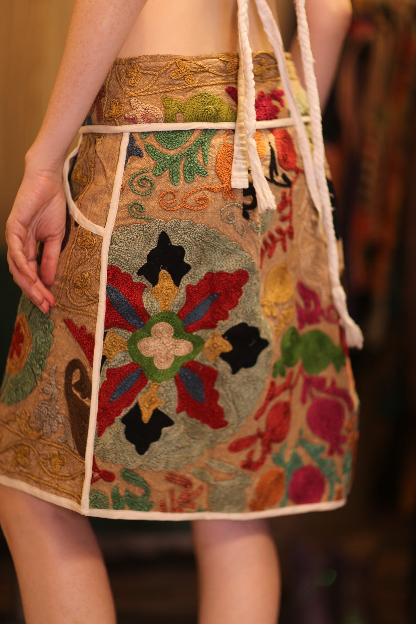 EMBROIDERED COTTON MINI SKIRT CANDIES - MOMO STUDIO BERLIN - Berlin Concept Store - sustainable & ethical fashion