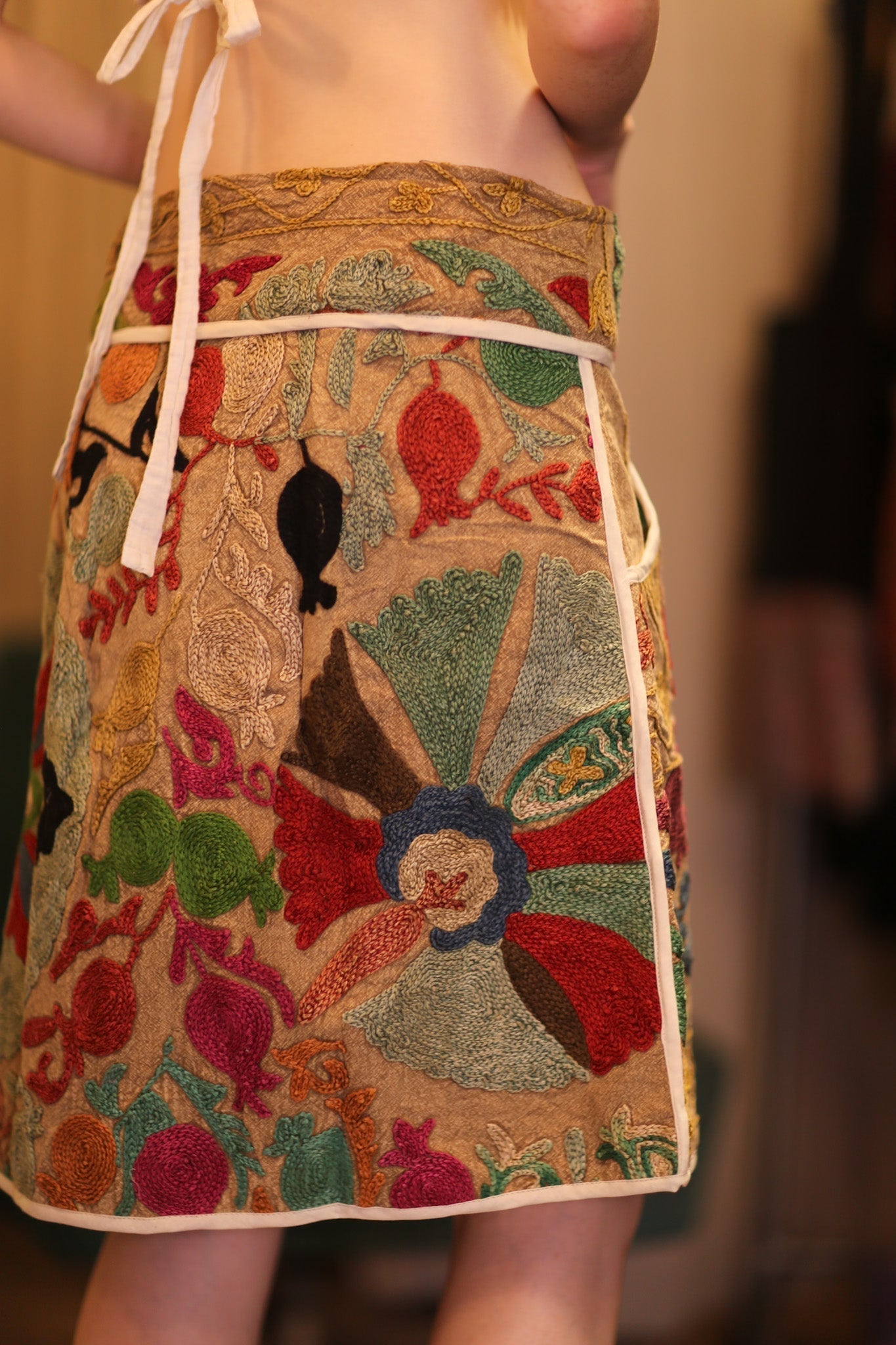 EMBROIDERED COTTON MINI SKIRT CANDIES - MOMO STUDIO BERLIN - Berlin Concept Store - sustainable & ethical fashion