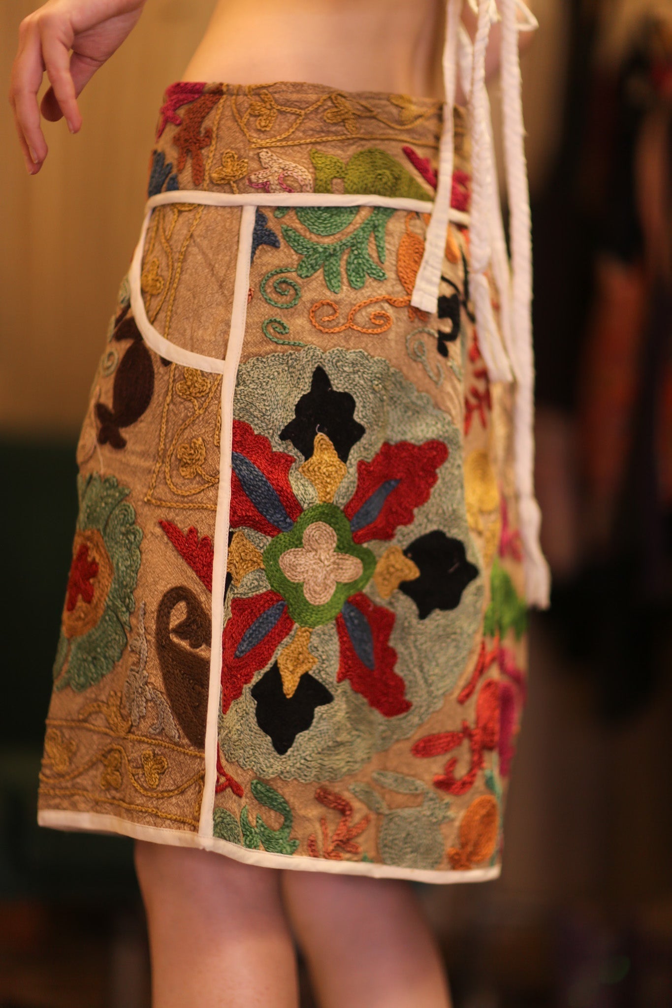 EMBROIDERED COTTON MINI SKIRT CANDIES - MOMO STUDIO BERLIN - Berlin Concept Store - sustainable & ethical fashion