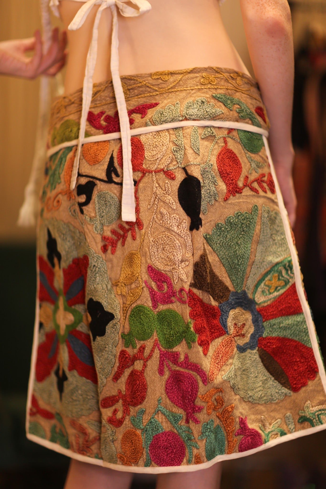 EMBROIDERED COTTON MINI SKIRT CANDIES - MOMO STUDIO BERLIN - Berlin Concept Store - sustainable & ethical fashion