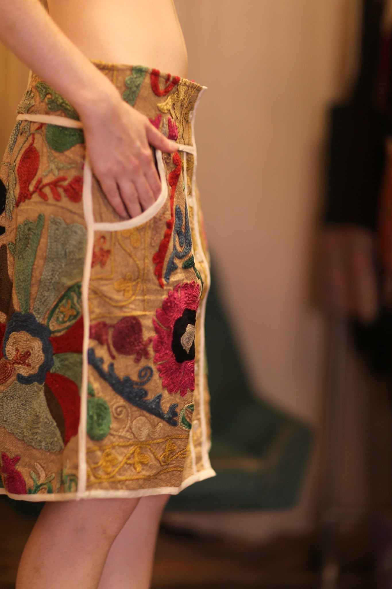 EMBROIDERED COTTON MINI SKIRT CANDIES - MOMO STUDIO BERLIN - Berlin Concept Store - sustainable & ethical fashion