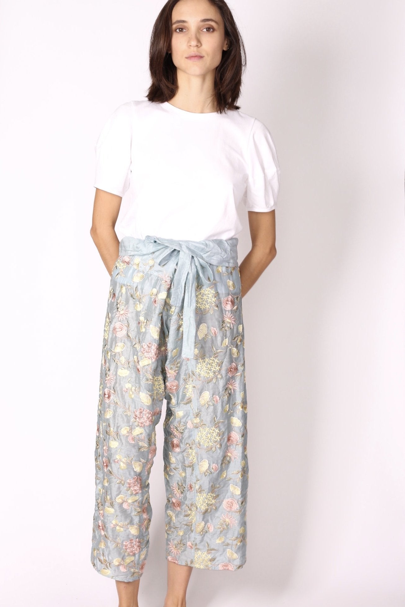 EMBROIDERED FISHERMAN PANTS MAYU - MOMO STUDIO BERLIN - Berlin Concept Store - sustainable & ethical fashion