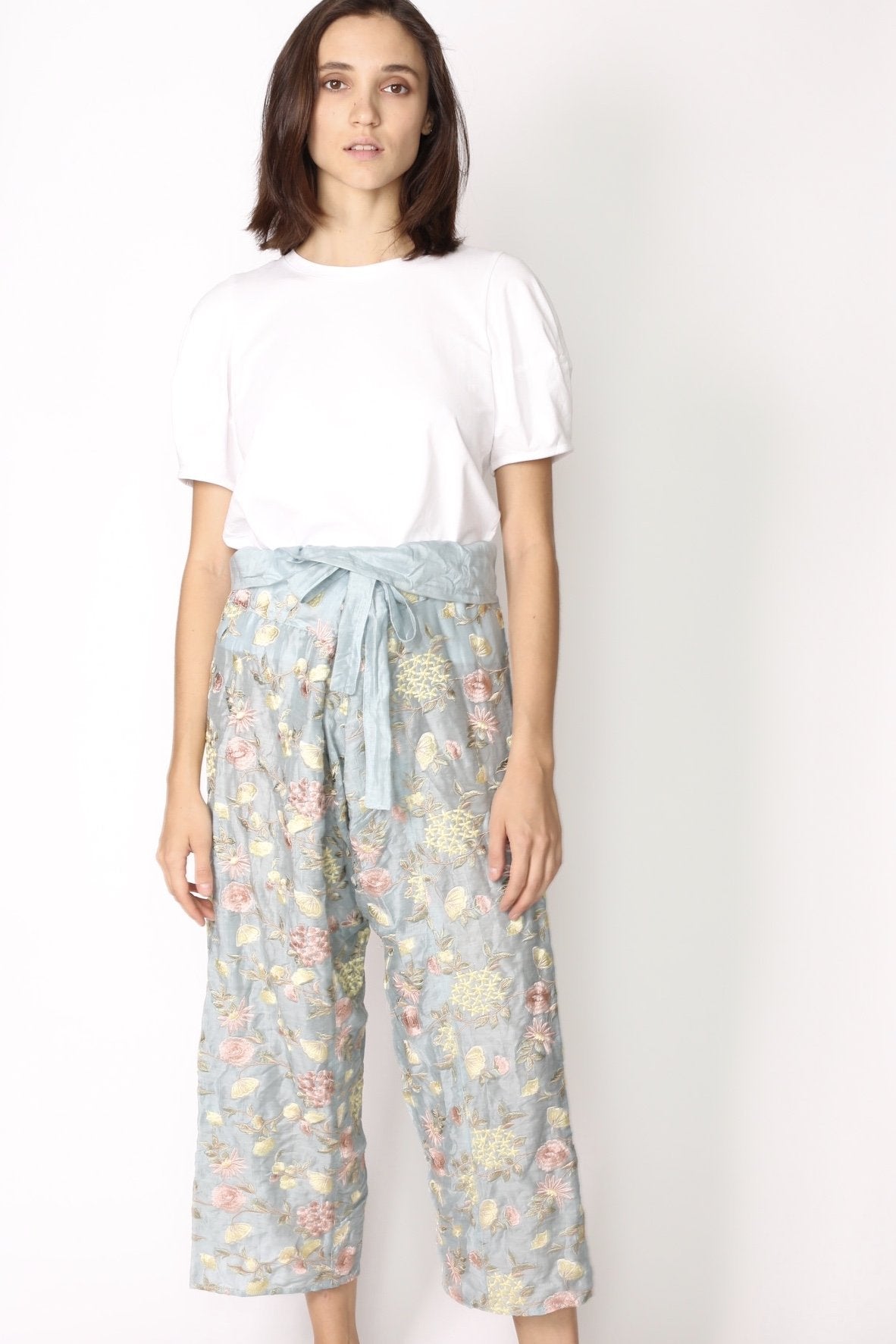 EMBROIDERED FISHERMAN PANTS MAYU - MOMO STUDIO BERLIN - Berlin Concept Store - sustainable & ethical fashion