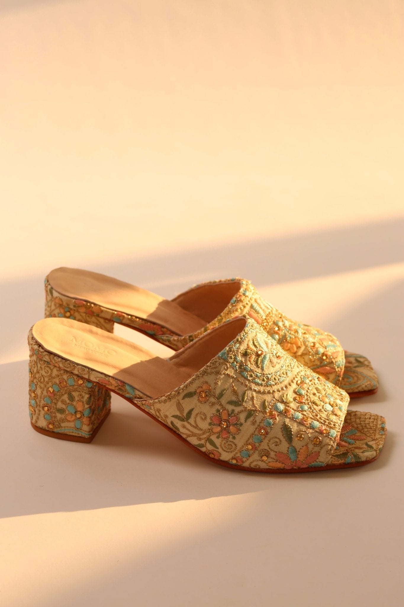 EMBROIDERED FLOWER SILK MULES MILTONA - MOMO STUDIO BERLIN - Berlin Concept Store - sustainable & ethical fashion