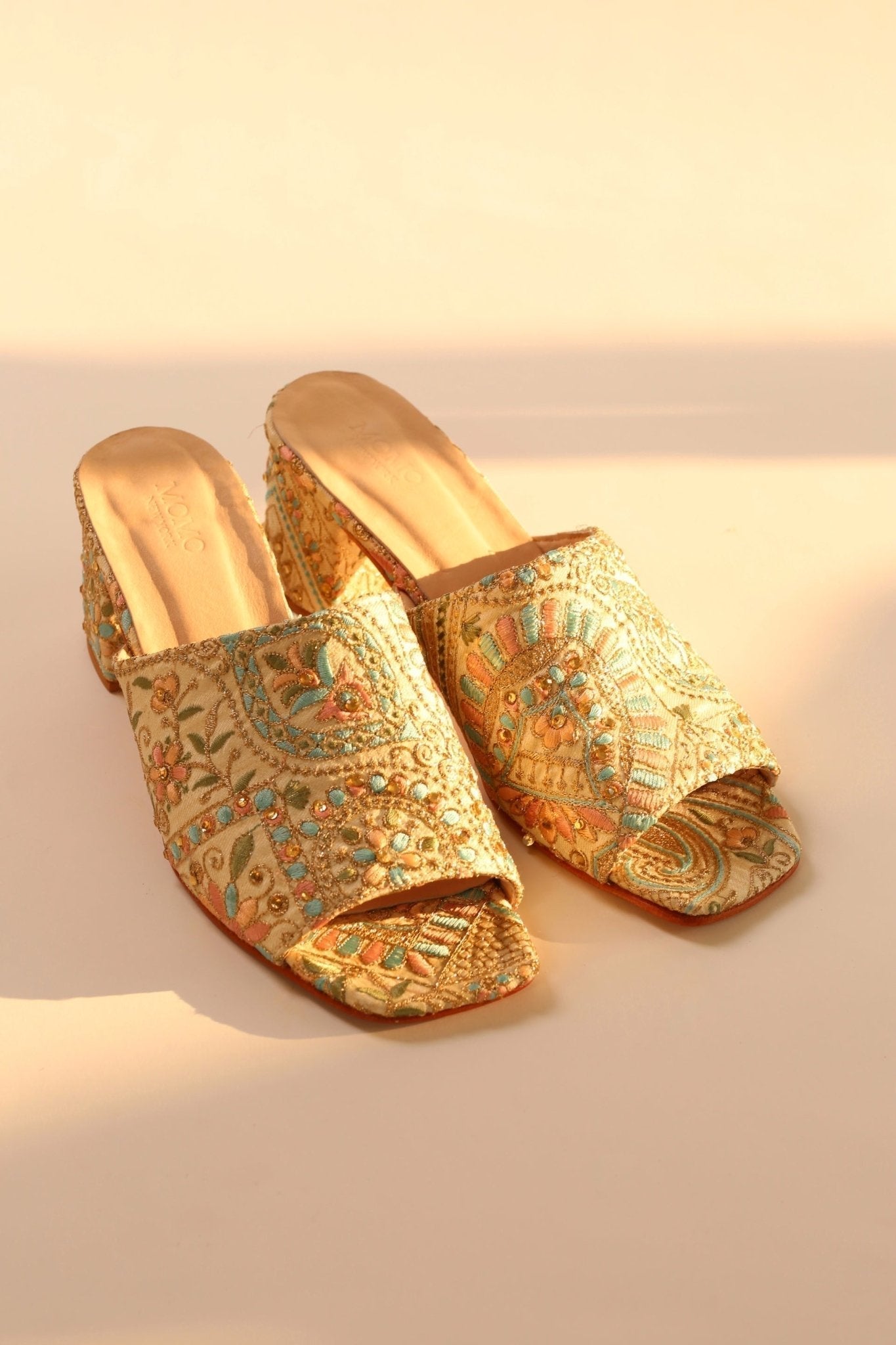 EMBROIDERED FLOWER SILK MULES MILTONA - MOMO STUDIO BERLIN - Berlin Concept Store - sustainable & ethical fashion