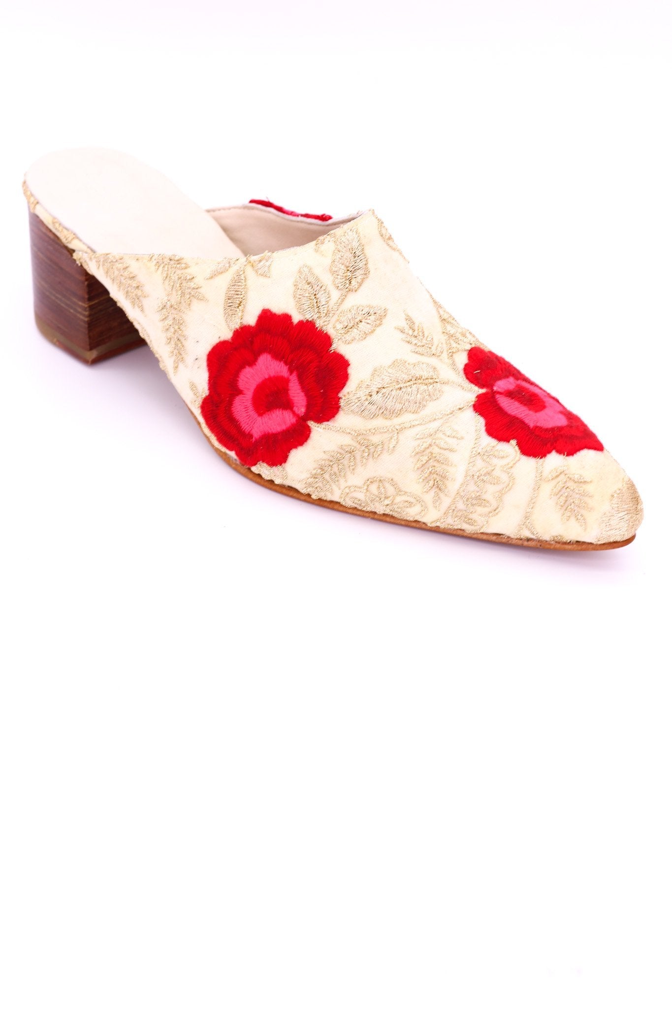 EMBROIDERED HEELED MULES ELLIE X ANTHROPOLOGIE - MOMO STUDIO BERLIN - Berlin Concept Store - sustainable & ethical fashion