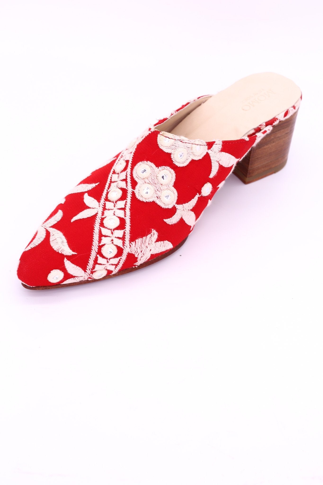 EMBROIDERED HEELED MULES MOMO X ANTHROPOLOGIE - MOMO STUDIO BERLIN - Berlin Concept Store - sustainable & ethical fashion