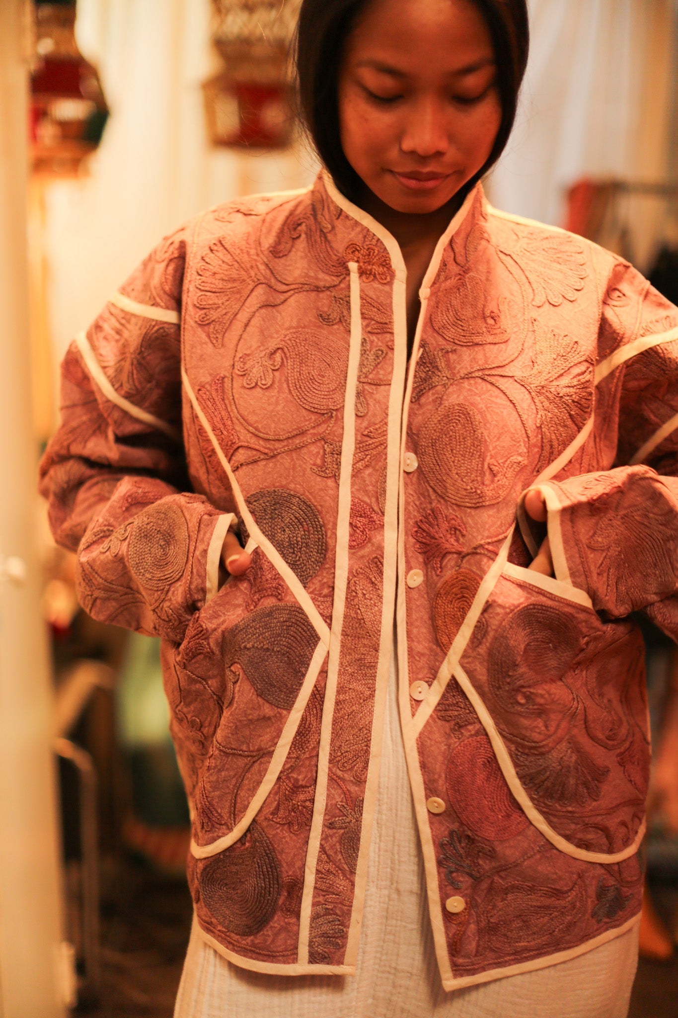 EMBROIDERED JACKET BOB - MOMO STUDIO BERLIN - Berlin Concept Store - sustainable & ethical fashion