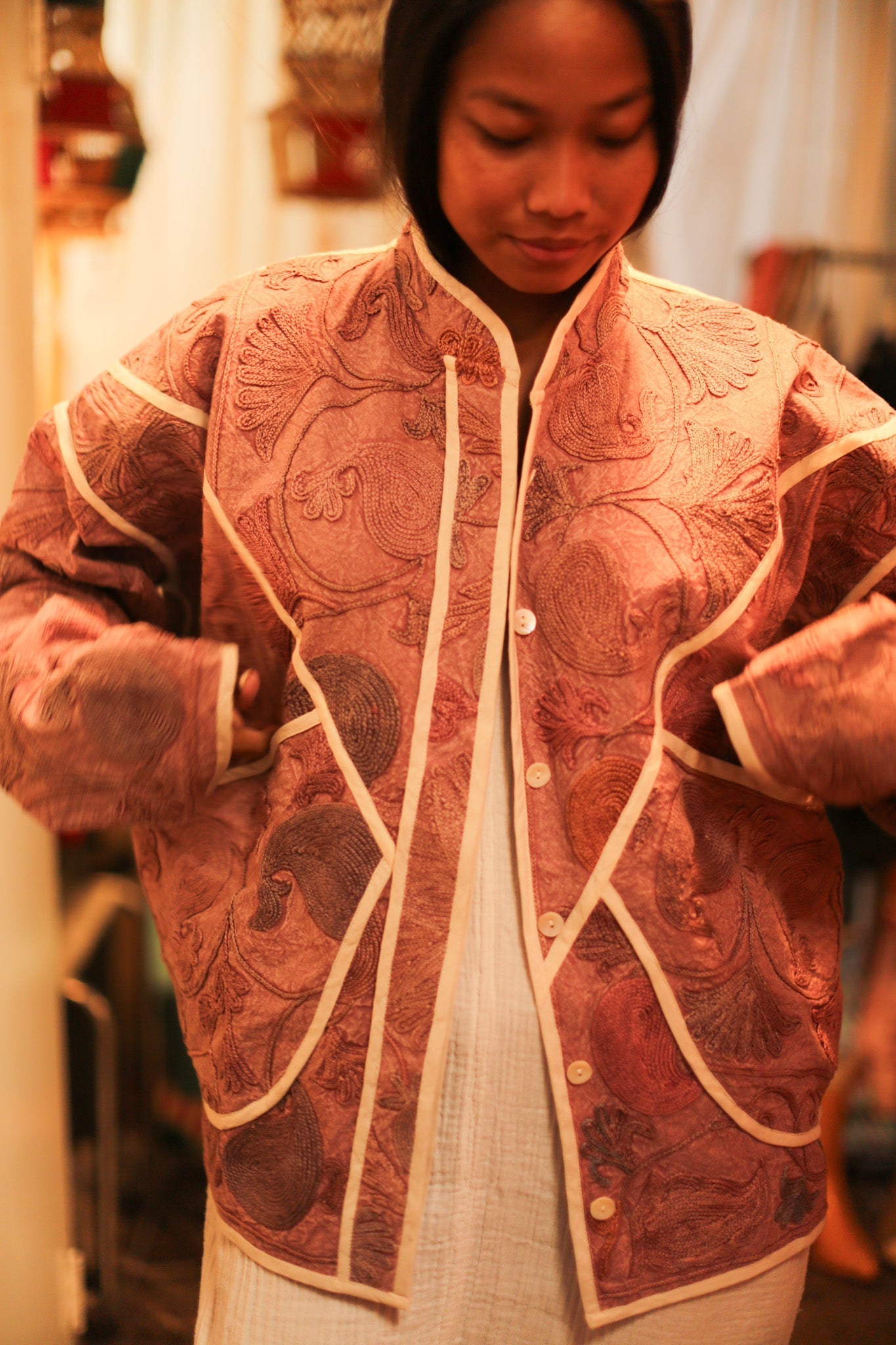 EMBROIDERED JACKET BOB - MOMO STUDIO BERLIN - Berlin Concept Store - sustainable & ethical fashion