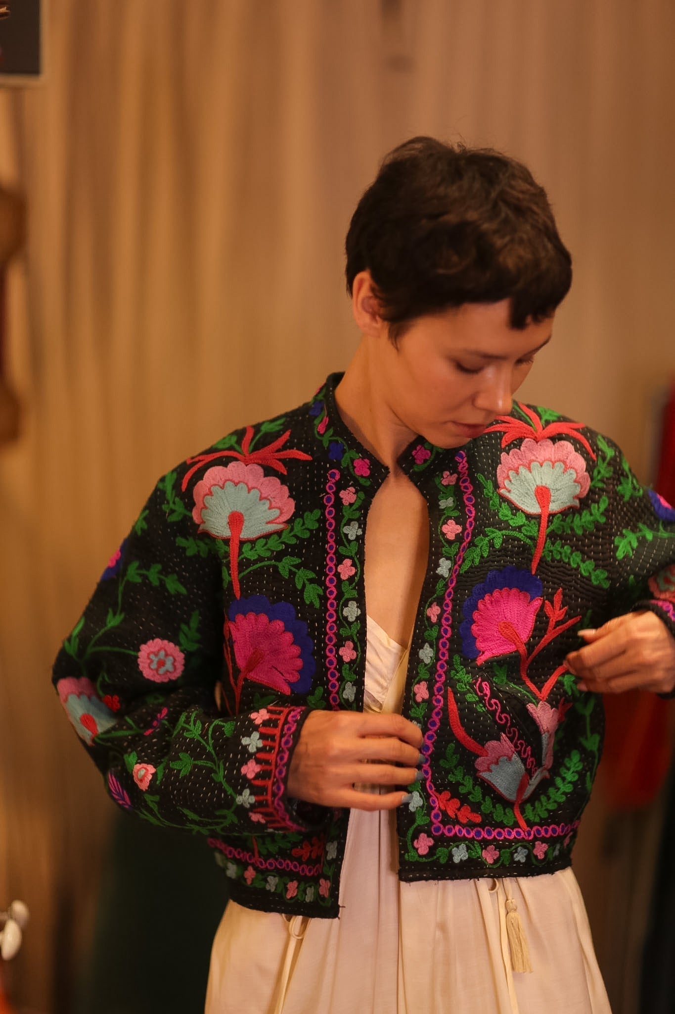 EMBROIDERED JACKET INGRID JIZZ - MOMO STUDIO BERLIN - Berlin Concept Store - sustainable & ethical fashion