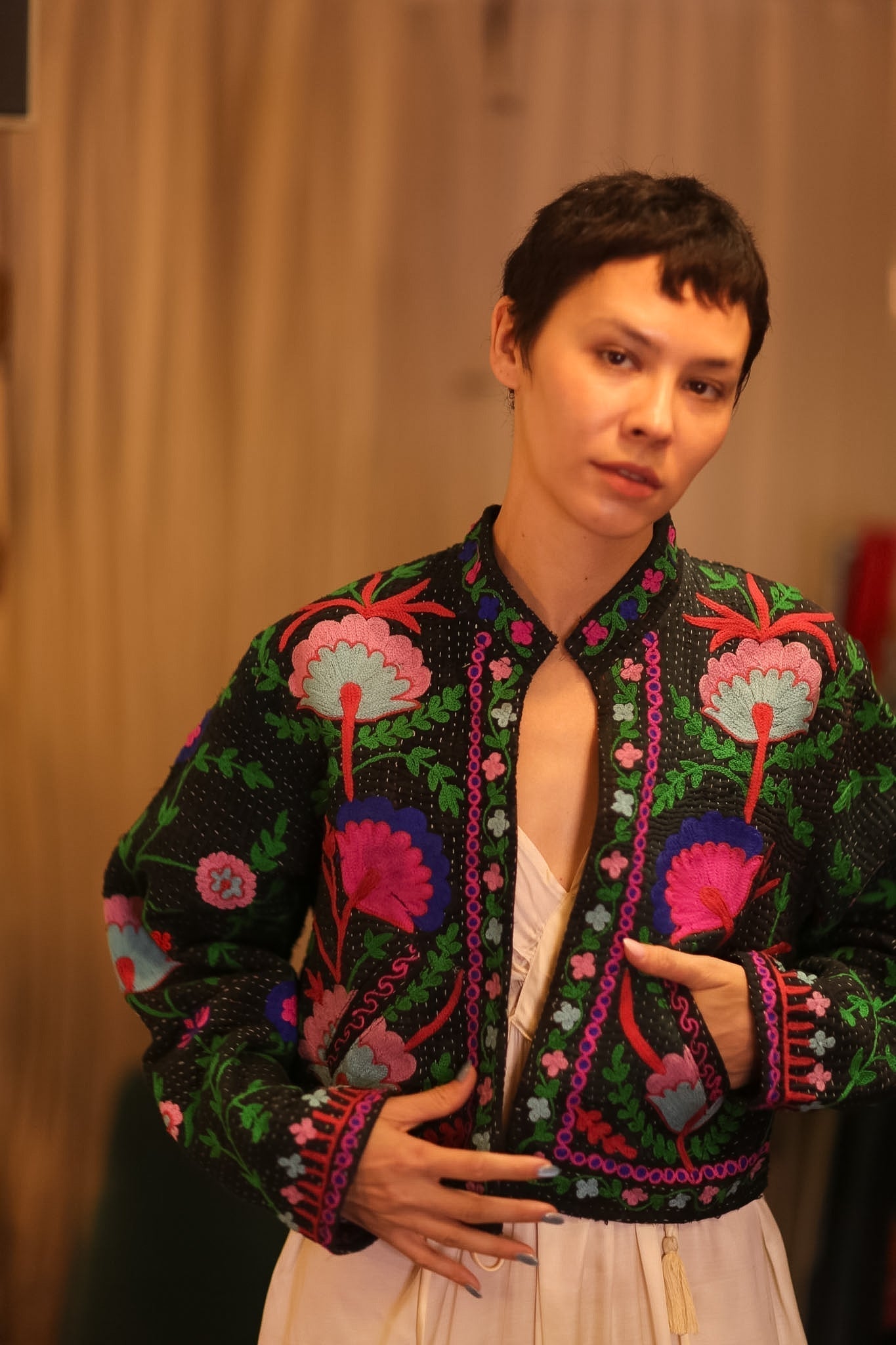 EMBROIDERED JACKET INGRID JIZZ - MOMO STUDIO BERLIN - Berlin Concept Store - sustainable & ethical fashion